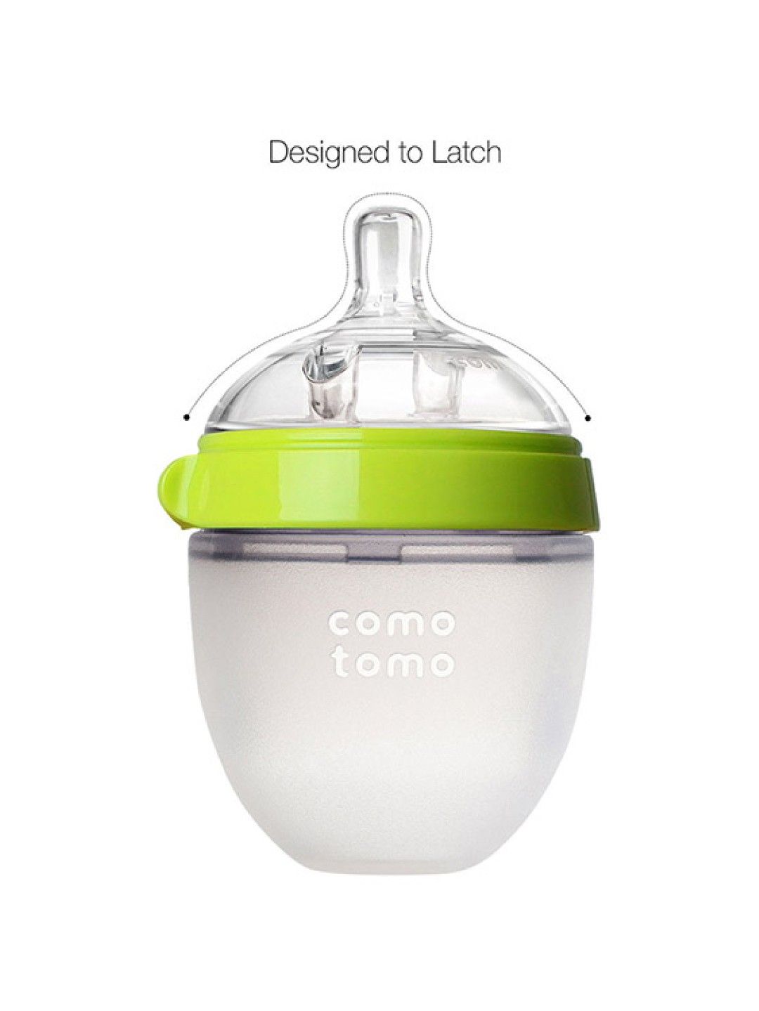 Comotomo Silicone Baby Bottle Twinpack Green (5oz) (No Color- Image 2)