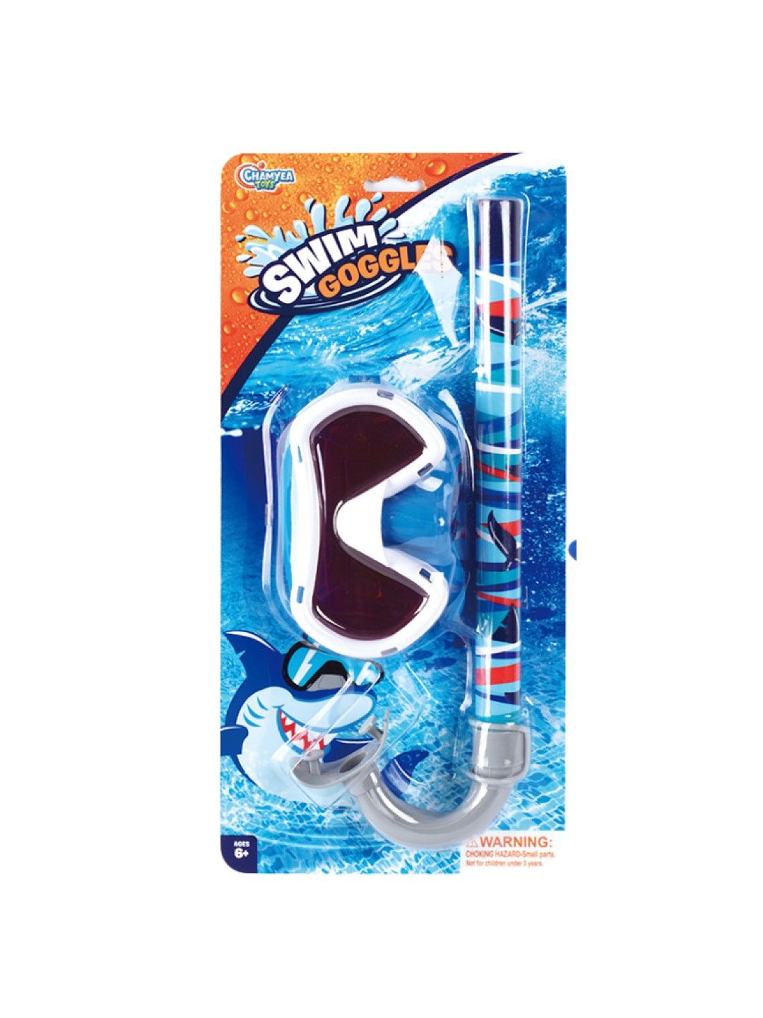 Kidsplay Swim Goggles Snorkel Set Shark (No Color- Image 3)