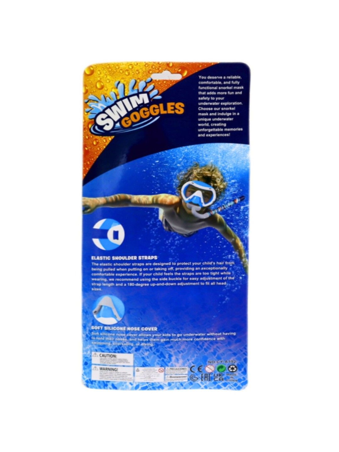 Kidsplay Swim Goggles Big Eyes Shark (No Color- Image 3)