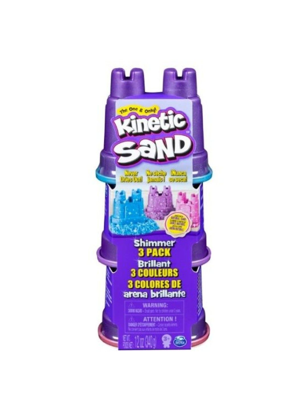 Kinetic Sand Shimmer Sand - Metallic Pack (3x4oz)