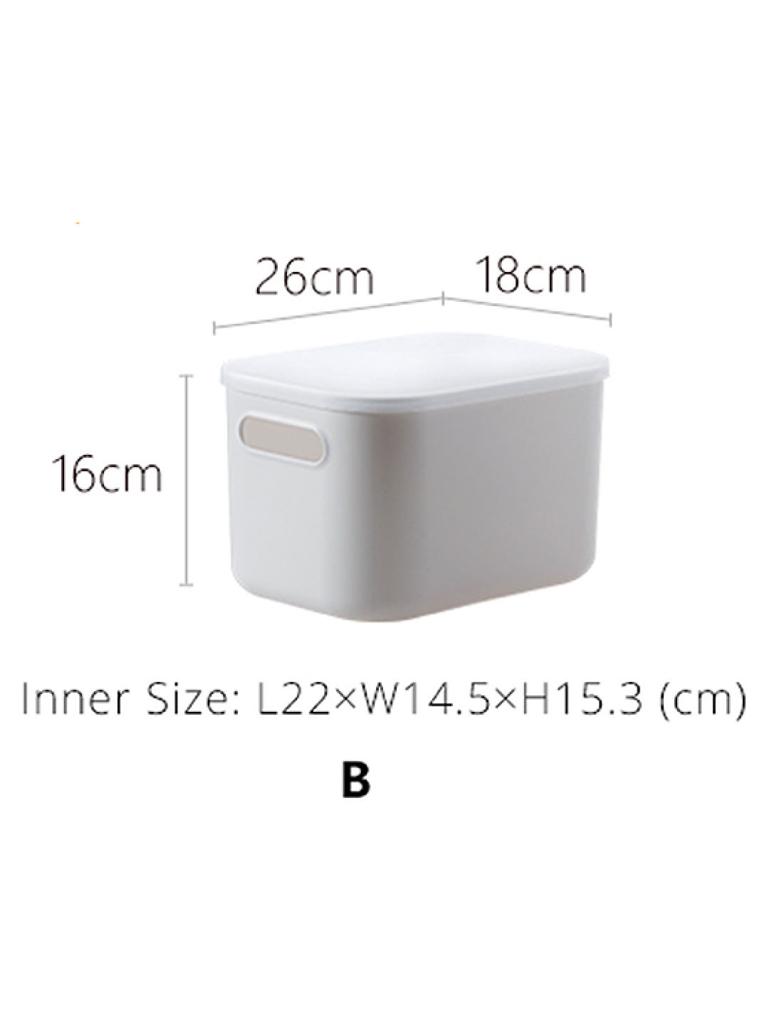 Shimoyama Deep Storage Box with Lid 20L-35L (Large) (Grey- Image 2)