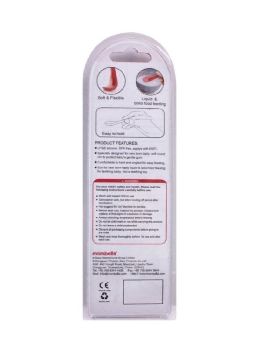 Mombella Silicone Soft Spoon (Single Pack) (No Color- Image 3)