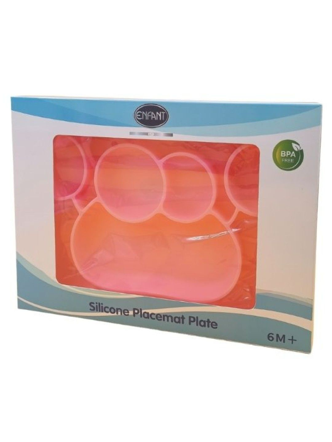 Enfant Silicone Placemat Plate (Pink- Image 1)