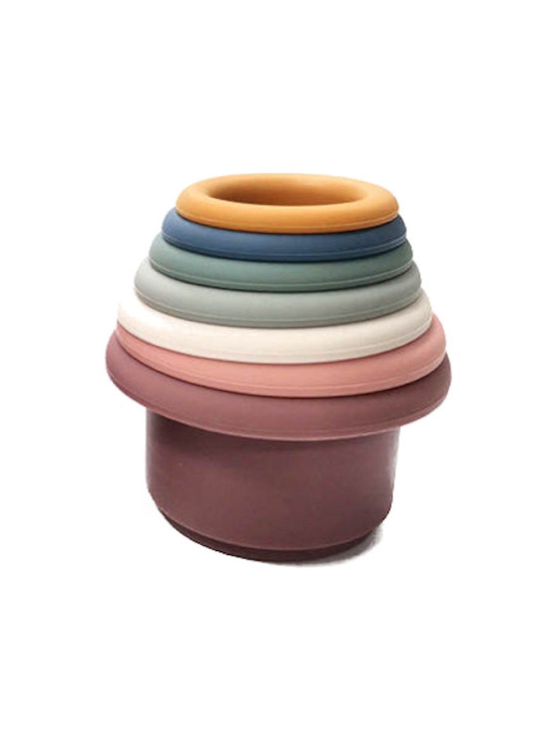 The Baby Basket Silicone Stacking Cups