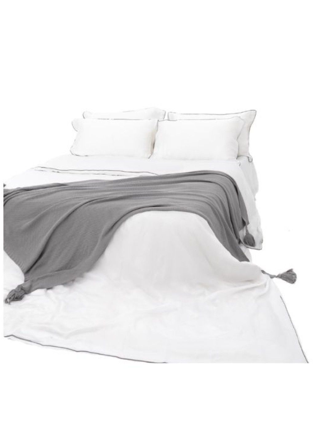 Ava & Ava Organic Bamboo Lyocell Duvet Cover (Silver Lining- Image 1)