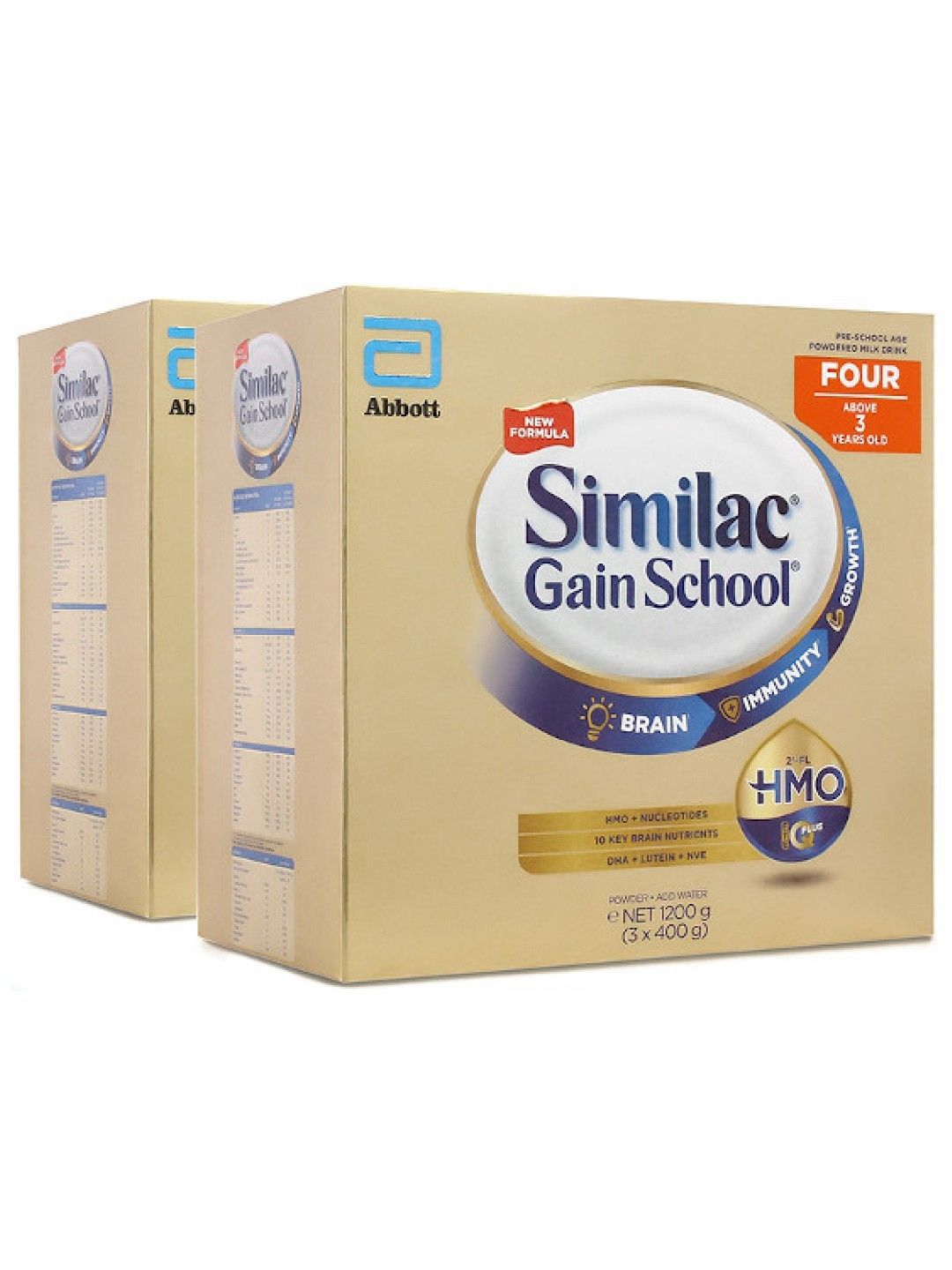 Similac Gainschool Similac Gainschool HMO For 3 Years Old & Above Bundle of 2 (1.2kg)