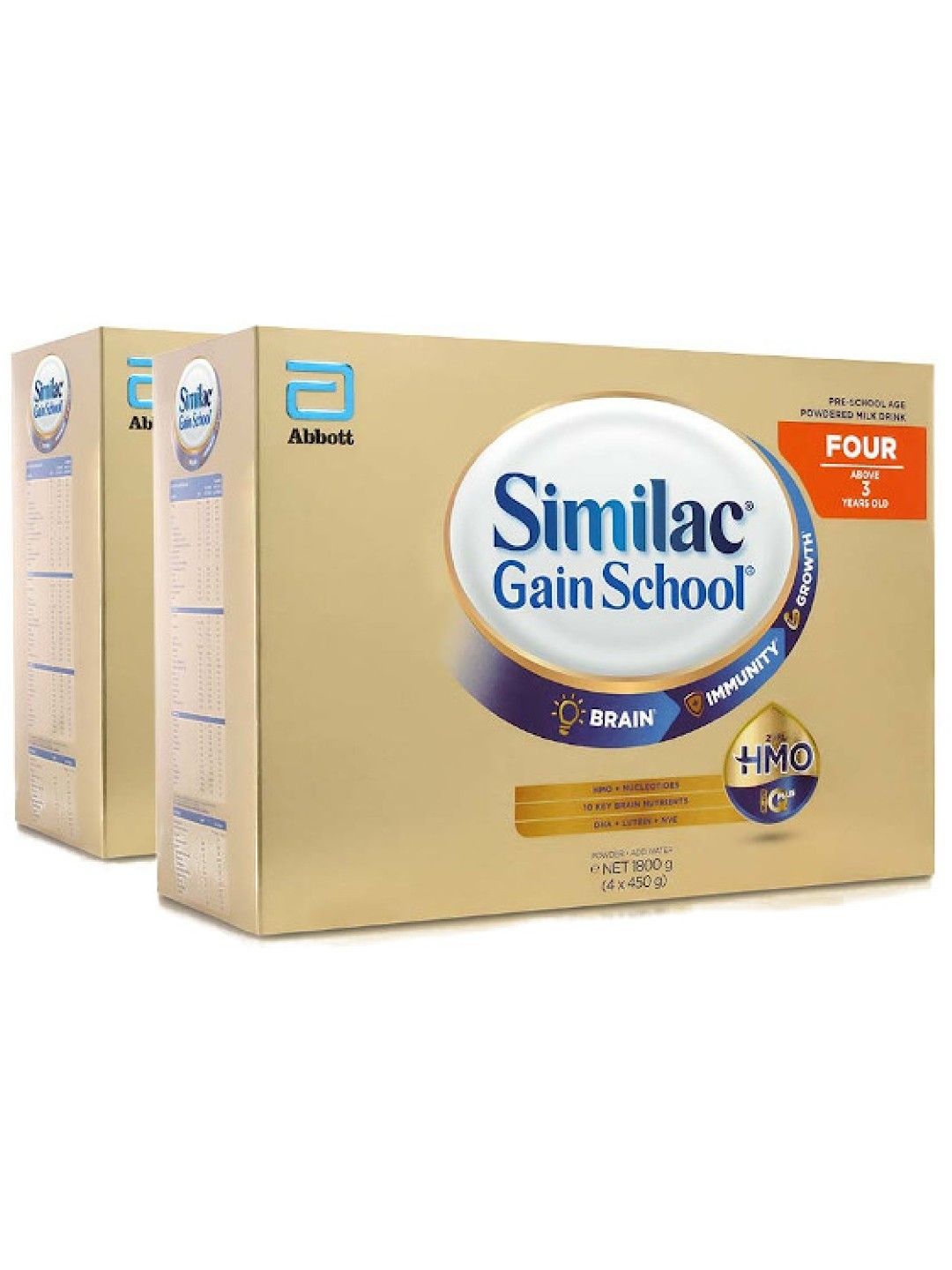 Similac Gainschool Similac Gainschool HMO For Kids Above 3 Years Old Bundle of 2 (1.8kg)