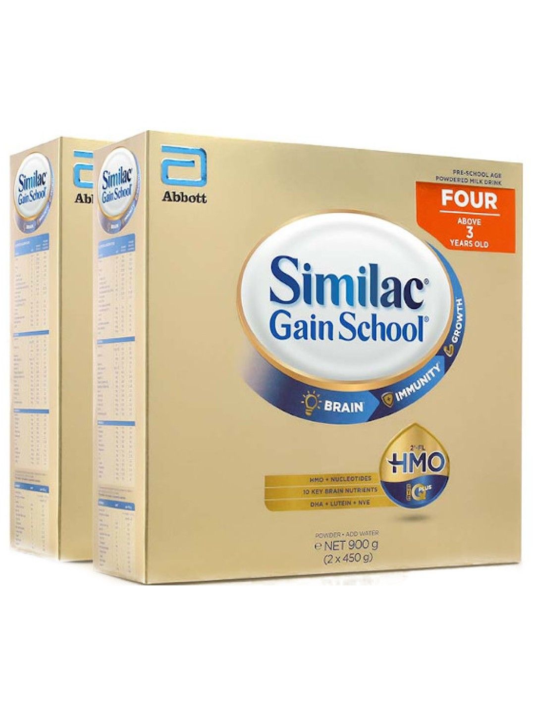 Similac Gainschool Similac Gainschool HMO For Kids 3 Years and Above Bundle of 2 (900g) (No Color- Image 1)