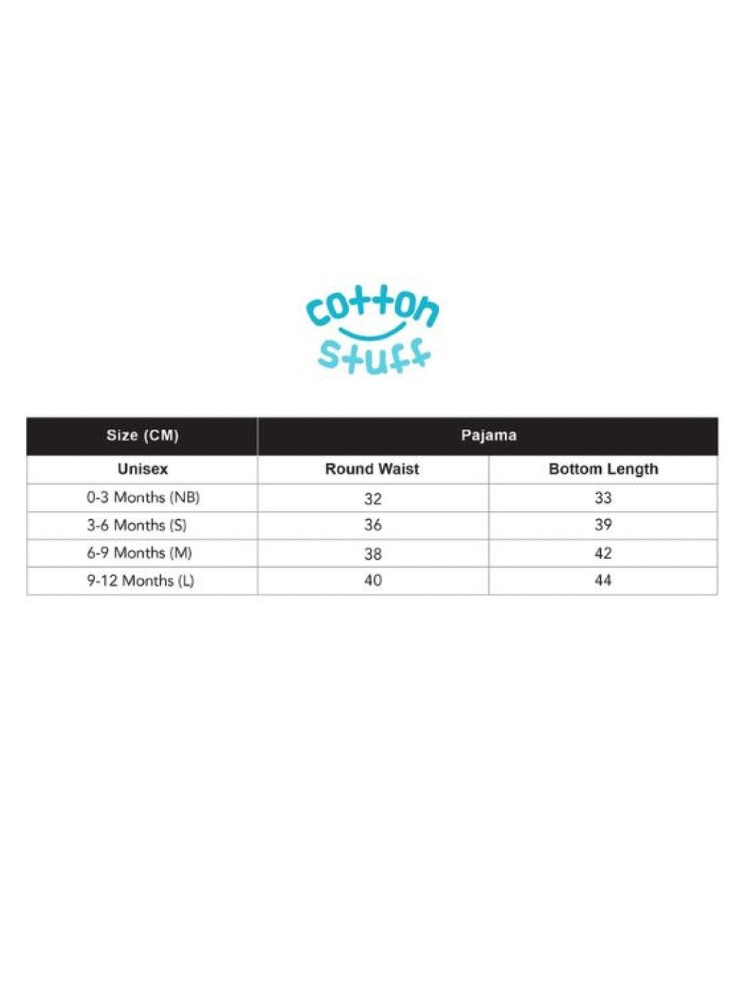 Cotton Stuff 3-Piece Pajama Pants (White with Blue) (No Color- Image 4)