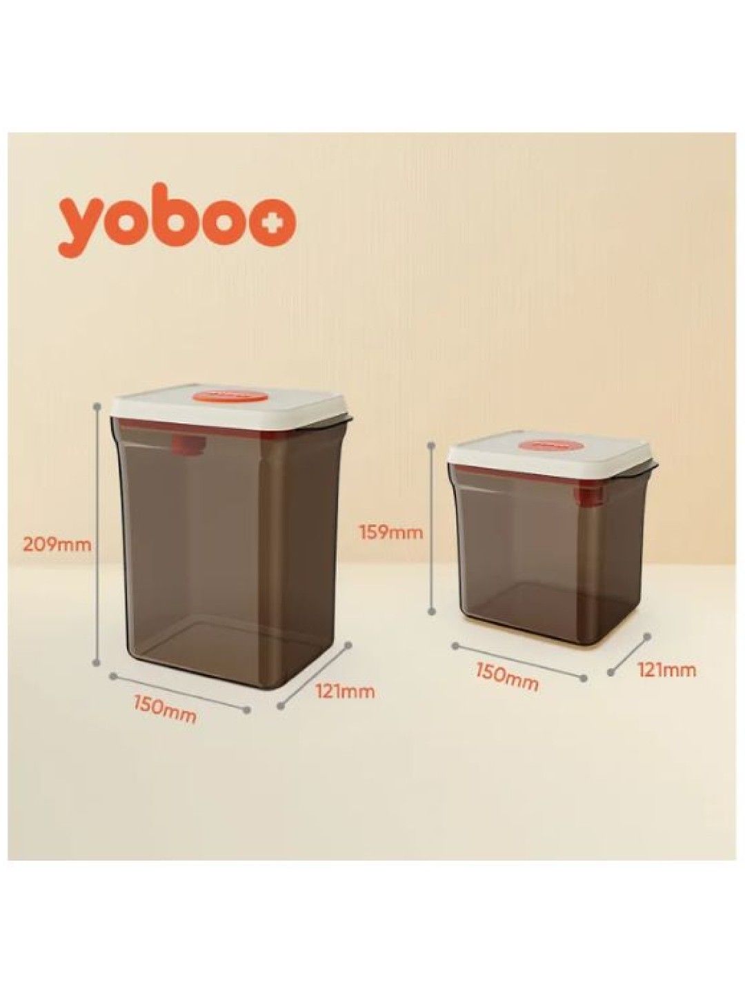 Yoboo Milk Powder Container With Scraper (No Color- Image 2)