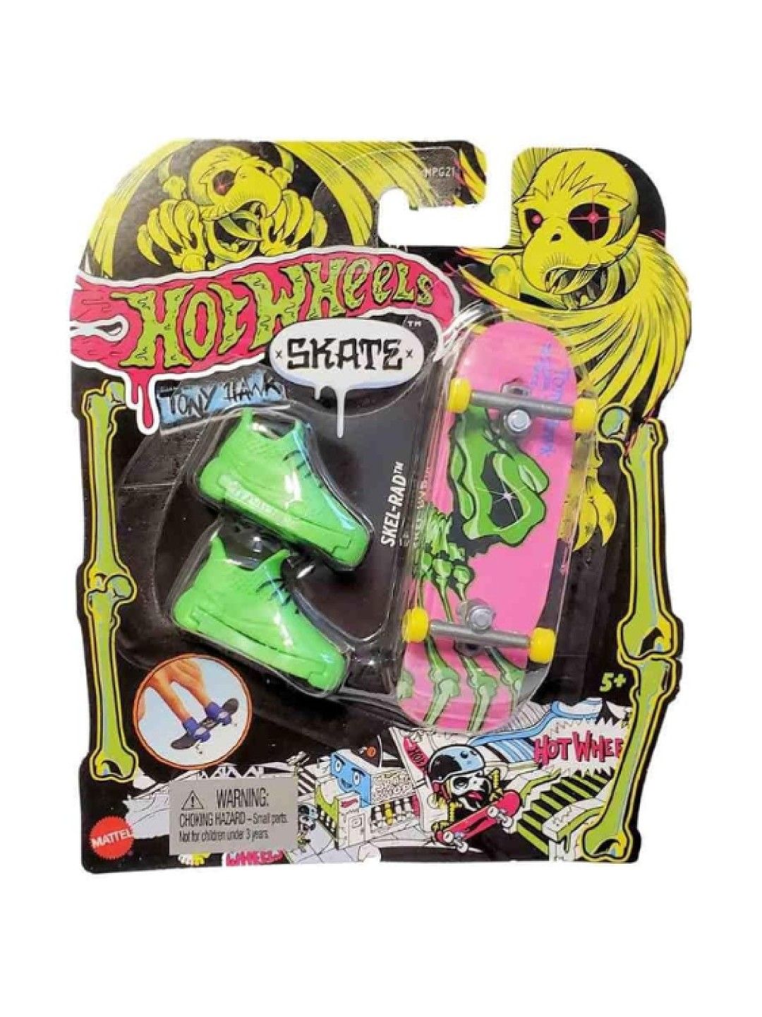 Hot Wheels Skate Fingerboard Skel-Rad (No Color- Image 1)