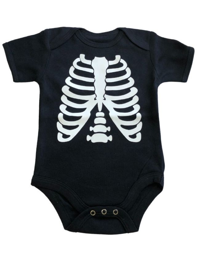 Seams 195 Skeleton Halloween Onesie