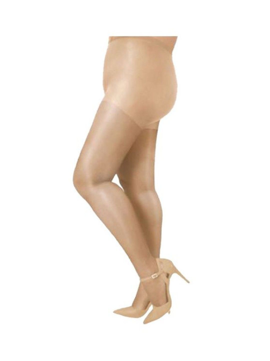 CityLady Plus Size Sheer and Non-Run Pantyhose (skintone- Image 1)