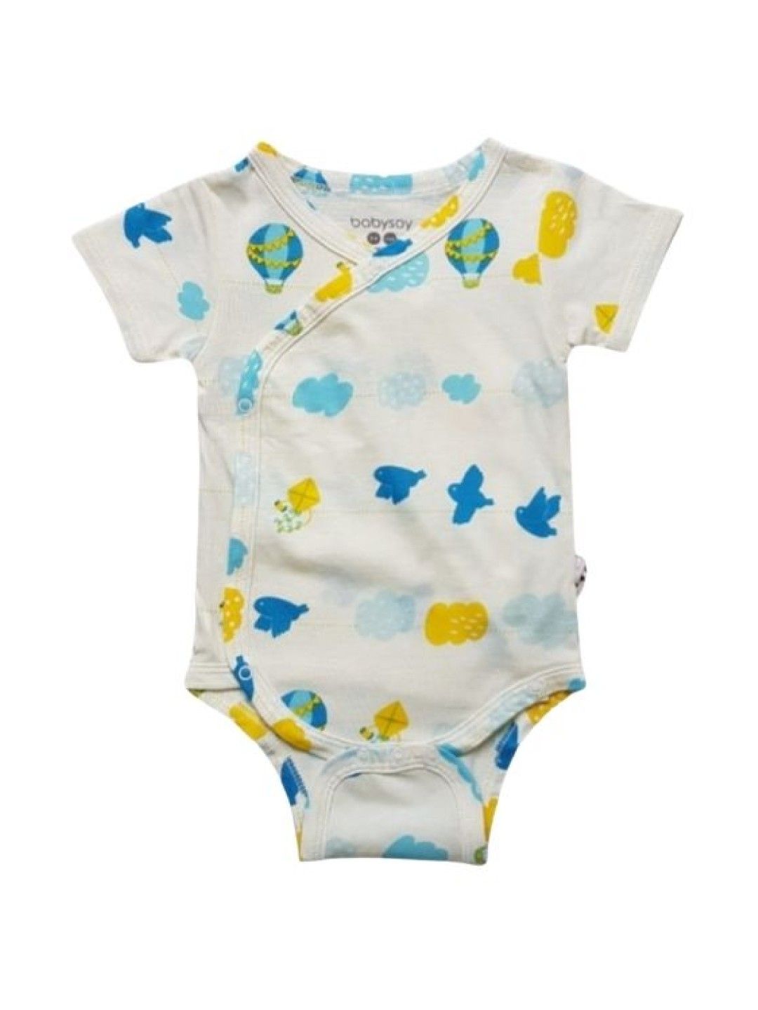 Babysoy Sky Kimono Onesie (No Color- Image 1)