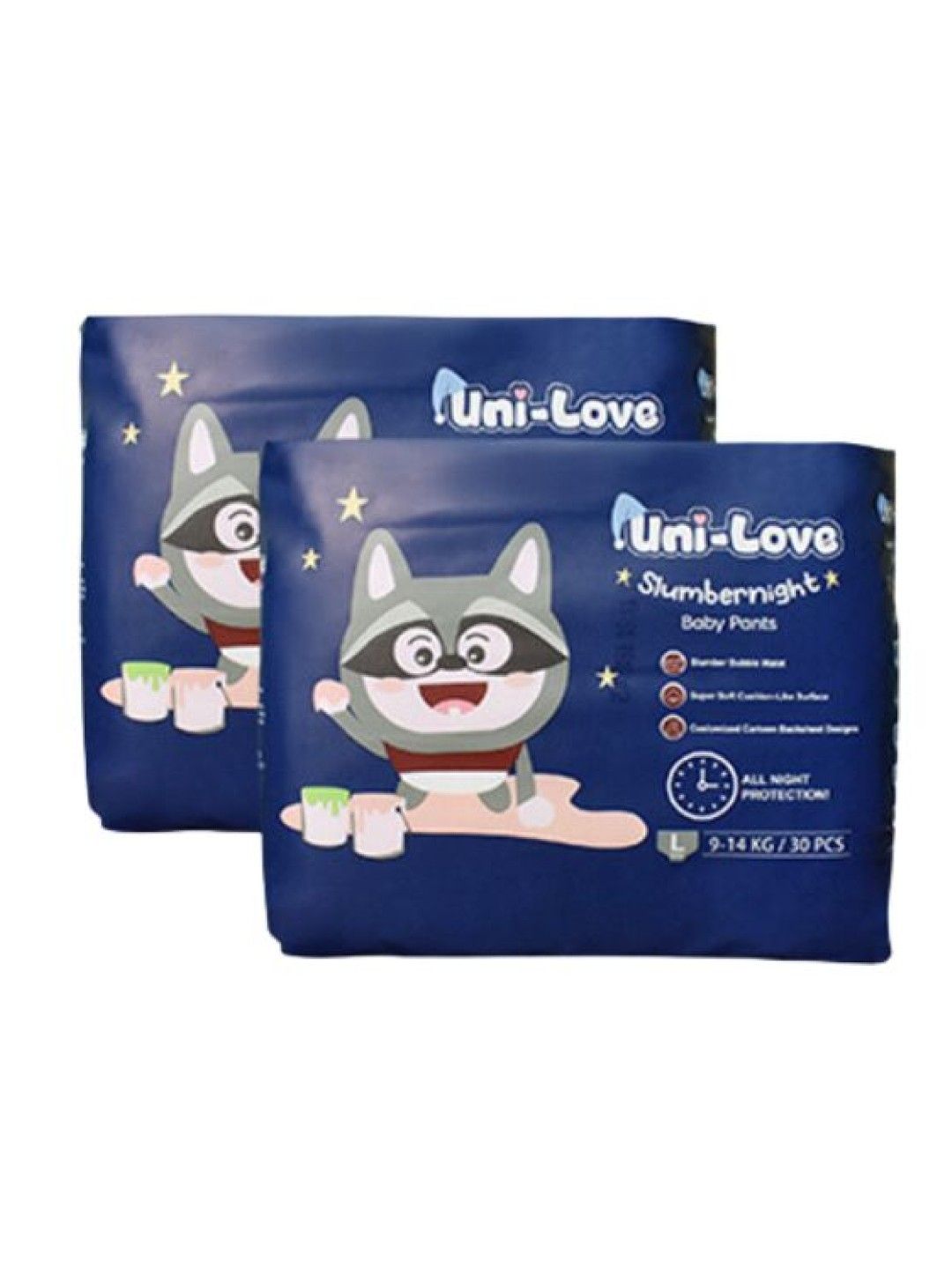 Uni-love Slumbernight Baby Pants Large 30's x 2-Pack (No Color- Image 1)
