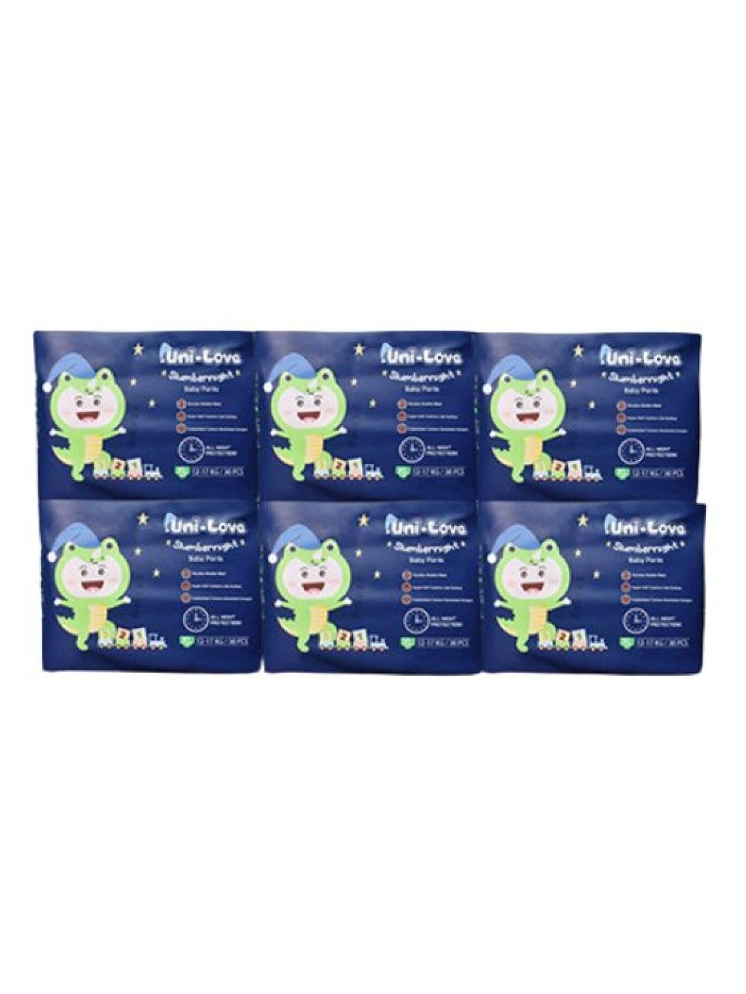 Uni-love Slumbernight Baby Pants XL 30's x 6-Pack (No Color- Image 1)