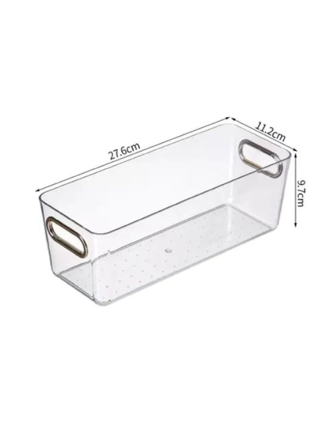 Mamei Acrylic Transparent Storage Organizer Box with Hold handles - Small