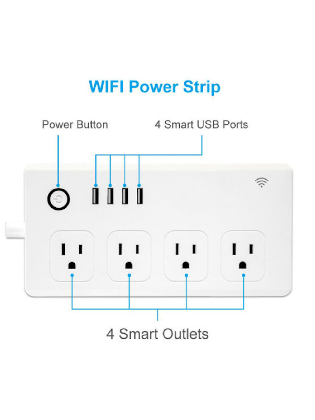 GT Smart Smart Extension Plug (16 amp) (No Color- Image 2)