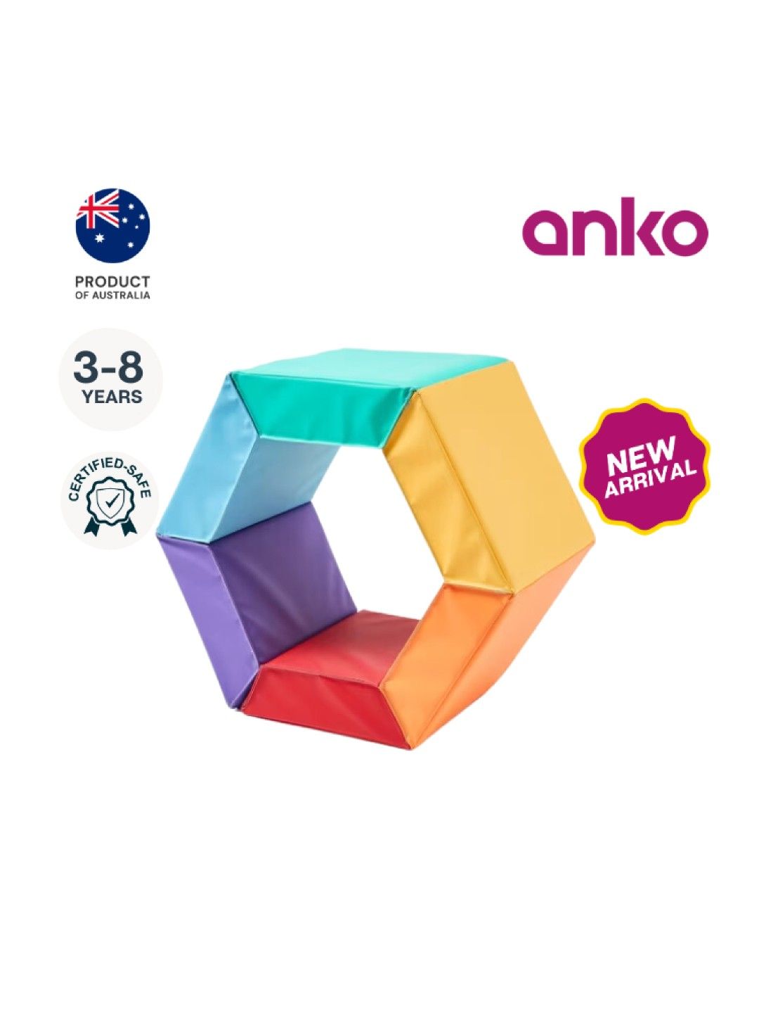 Anko Soft Play Hexagon Mat (Assorted- Image 1)