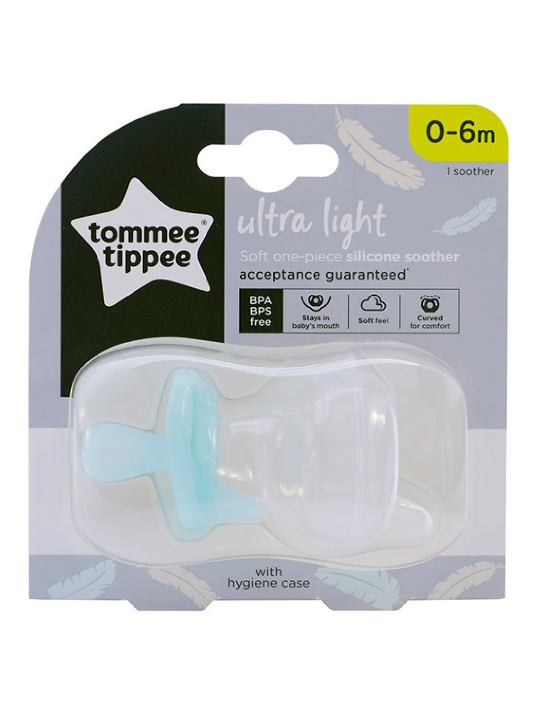 Tommee Tippee Soft-one Piece Silicone Soother (0-6m)