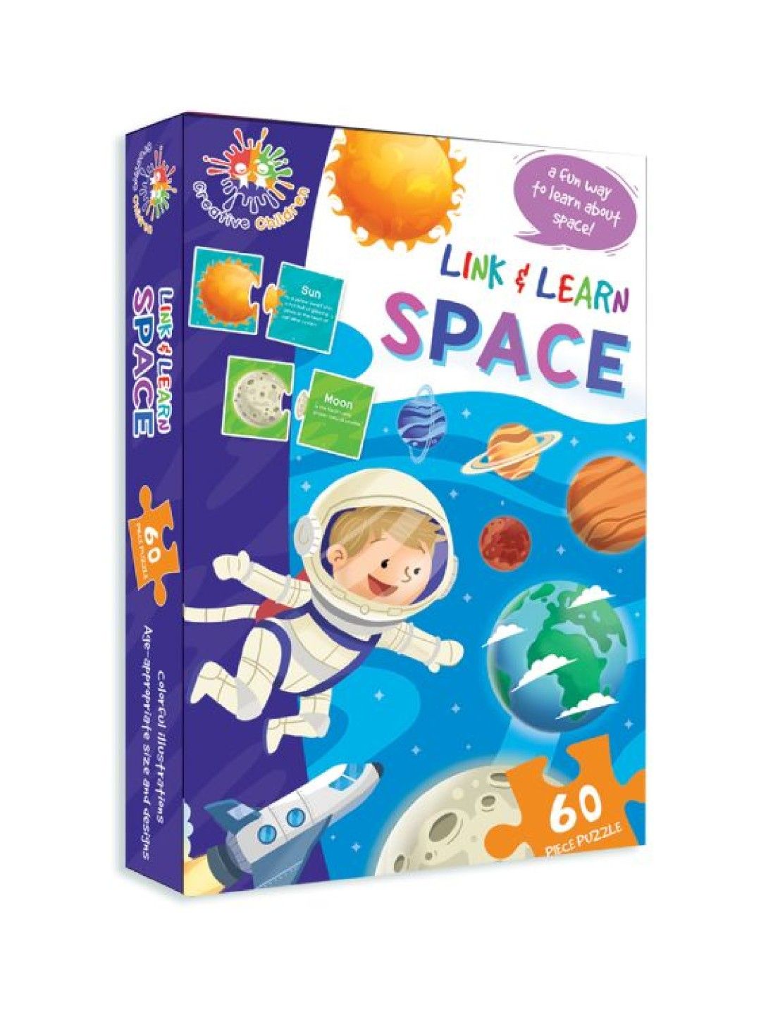Learning is Fun Creative Children Link & Learn - Space (No Color- Image 1)