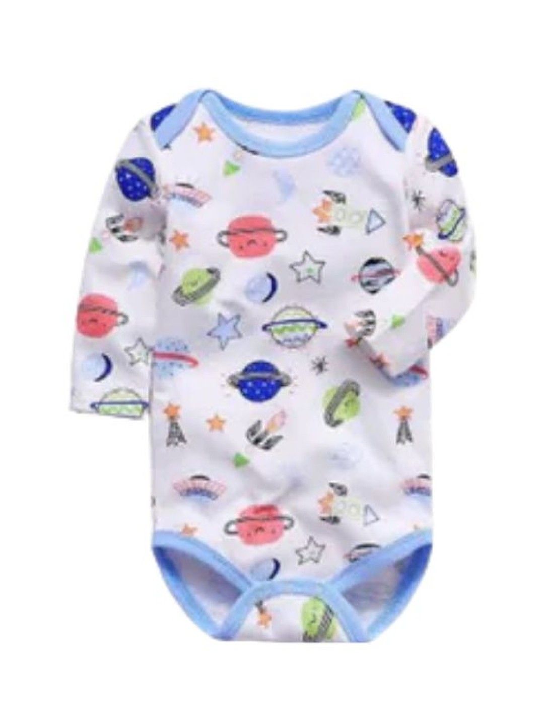 QT Hub 3/4 Sleeve Premium Cotton Onesies (Spaceship- Image 1)