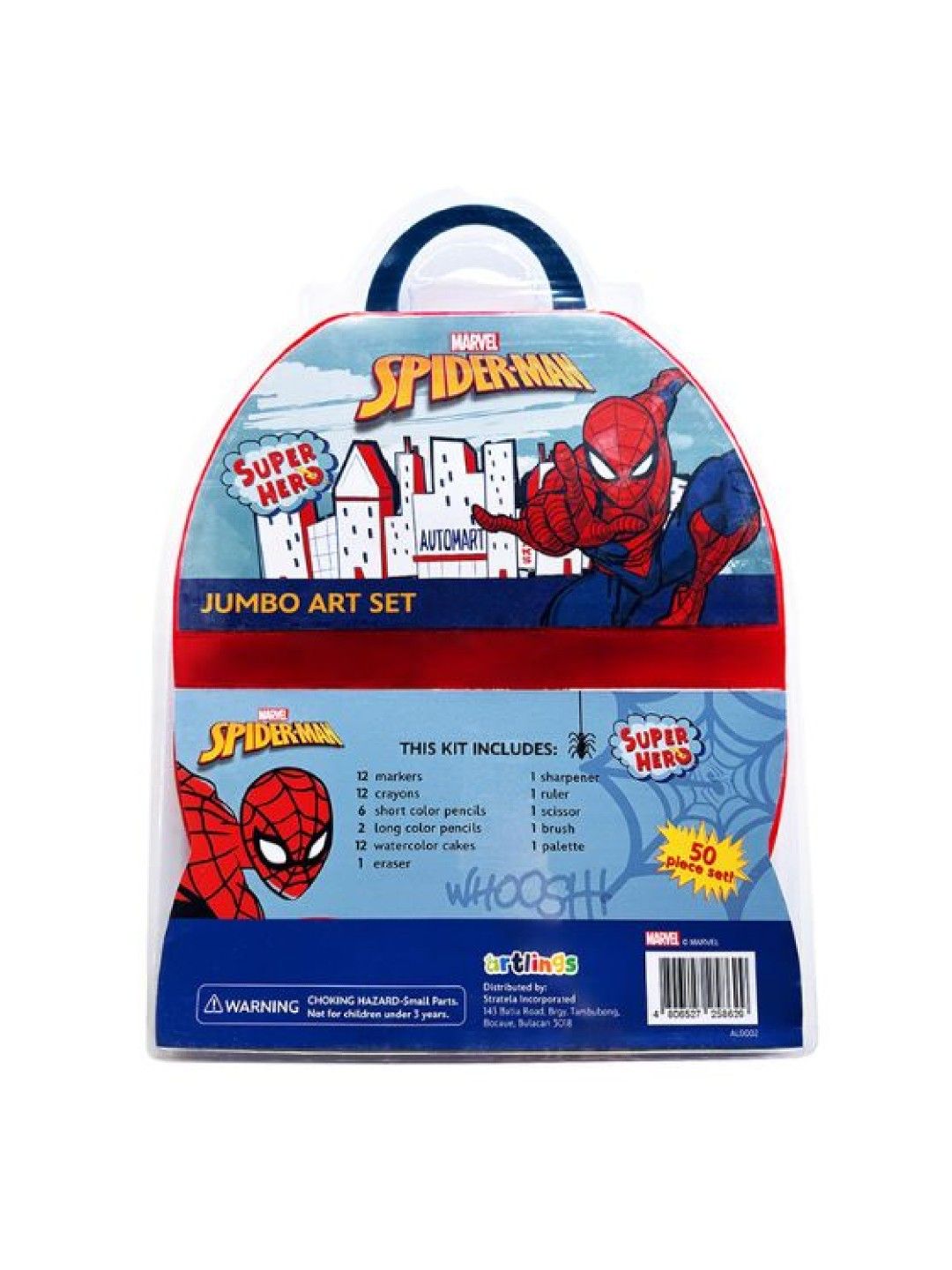 Artlings Jumbo Art Set 50 pcs - Spider-Man (No Color- Image 2)