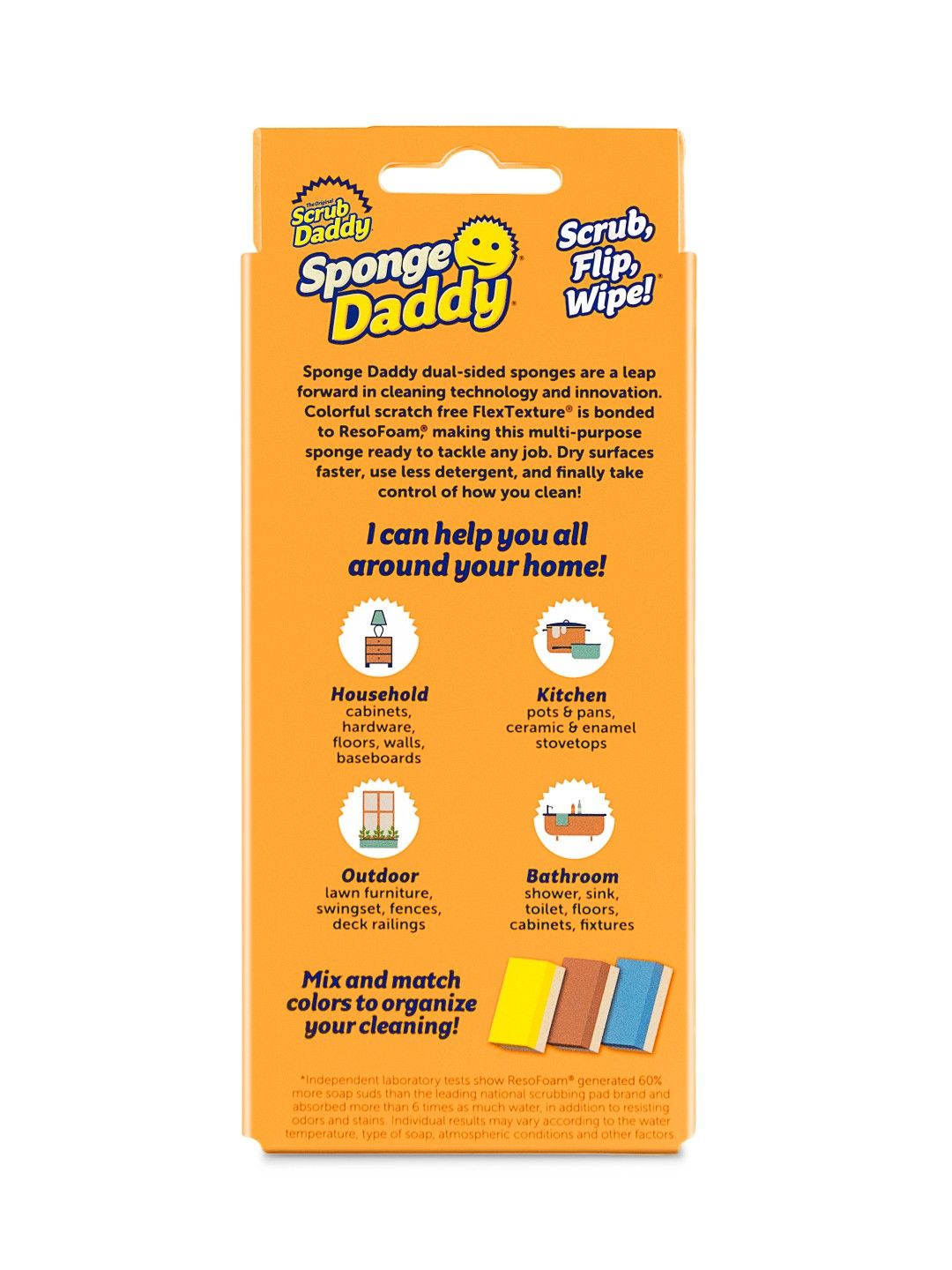 Scrub Daddy Sponge Daddy - Dual Sided Sponge and Scrubber (No Color- Image 3)