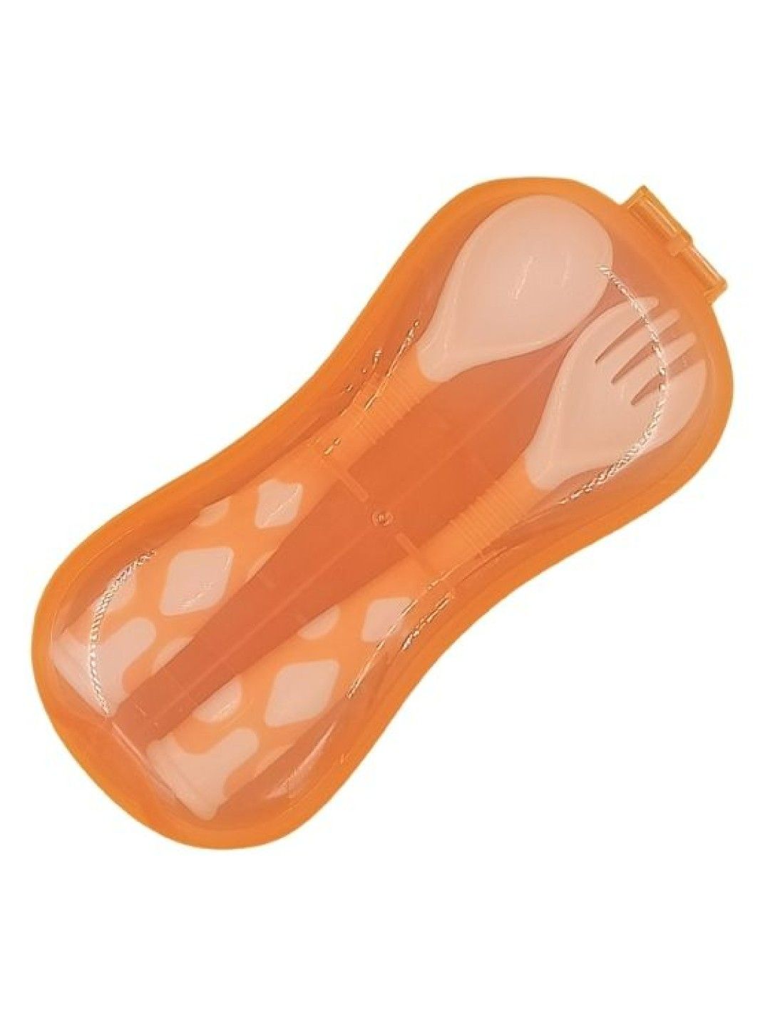 Enfant Spoon and Fork Set (Orange- Image 1)