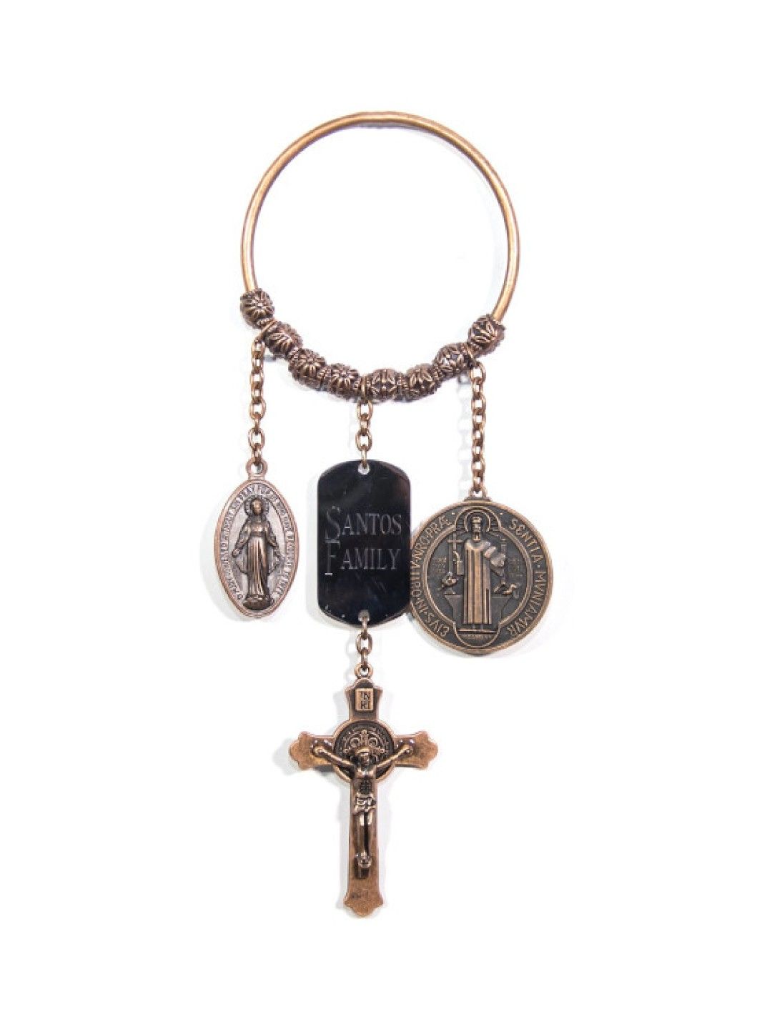 Laudate Mariam Personalized St. Benedict Doorhanger (Bronze- Image 1)