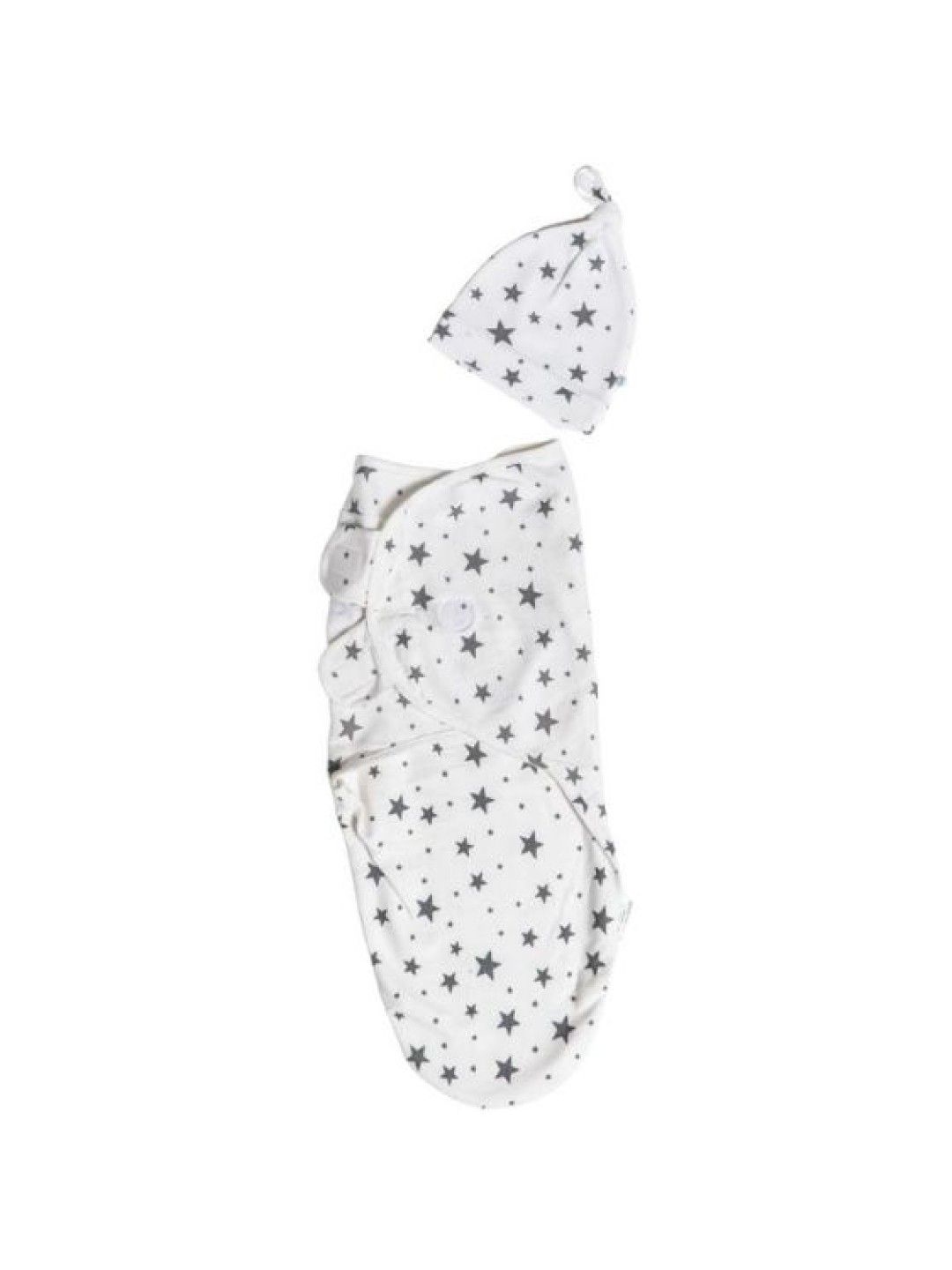 Swaddies PH Infant Velcro Swaddle Wrap with Knotted Hat (Stars- Image 1)