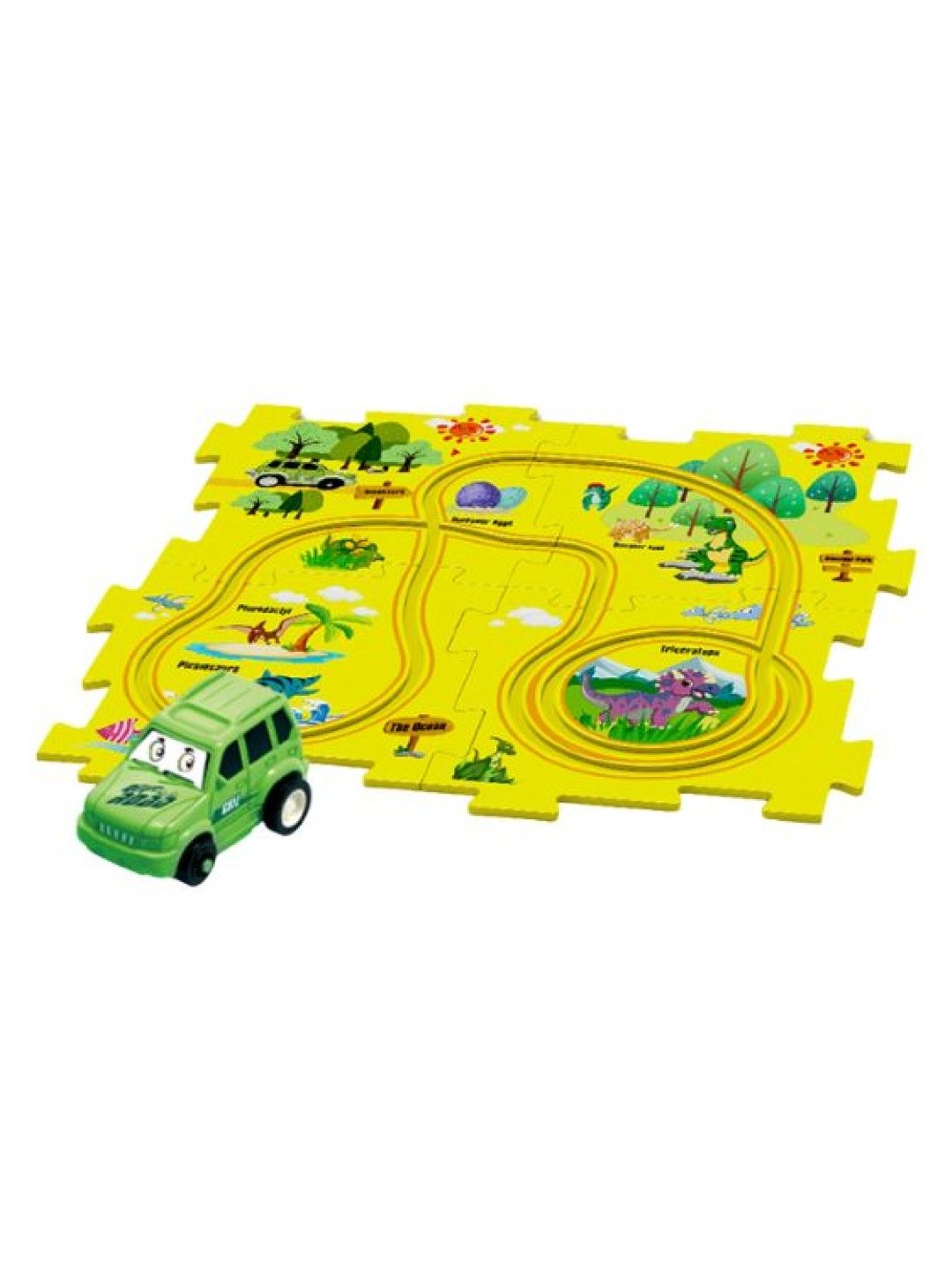 Playdate Rail Car Puzzle - Starter Set (Dino- Image 1)