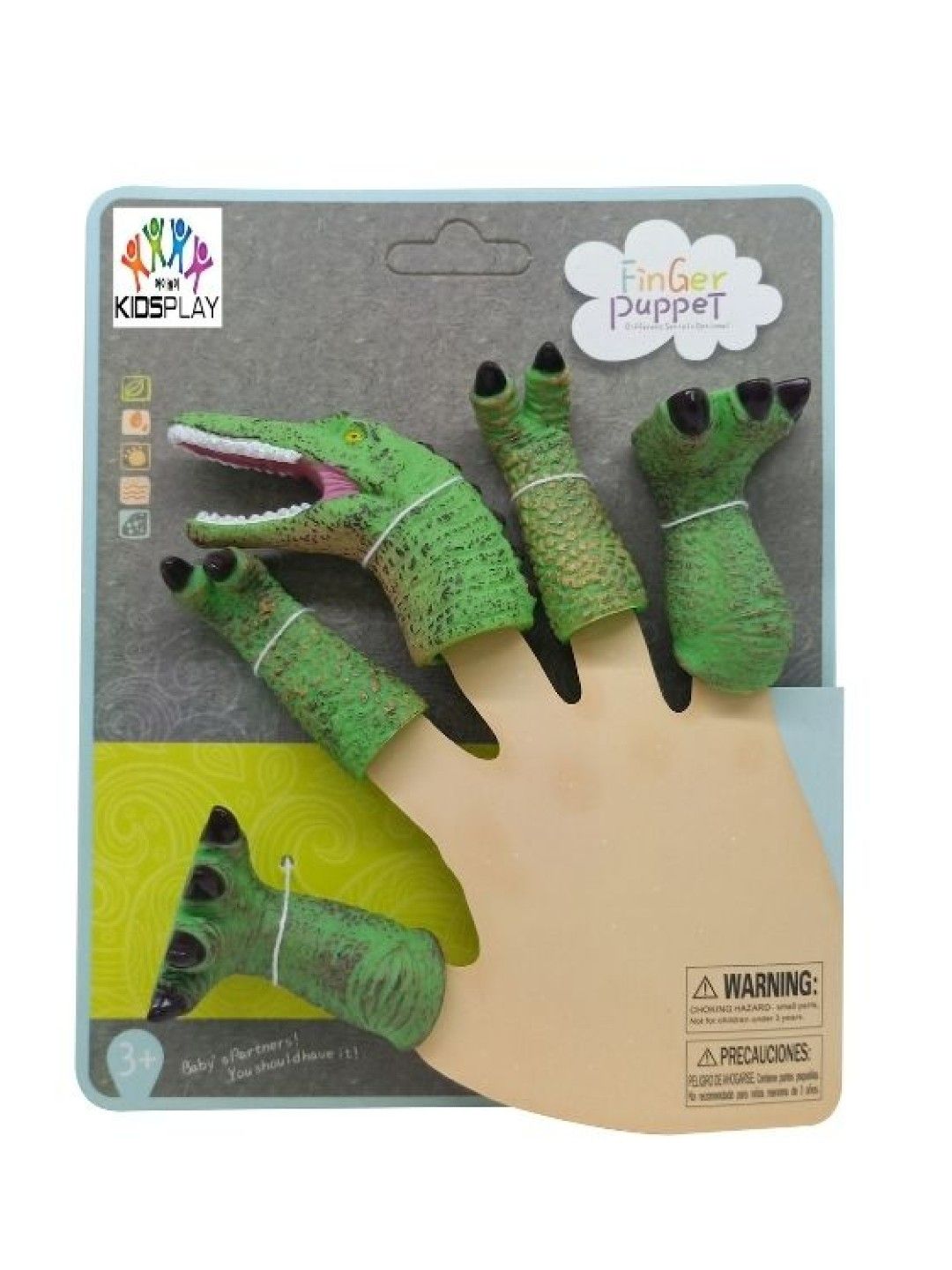 Kidsplay Finger Puppet - Stego (No Color- Image 1)