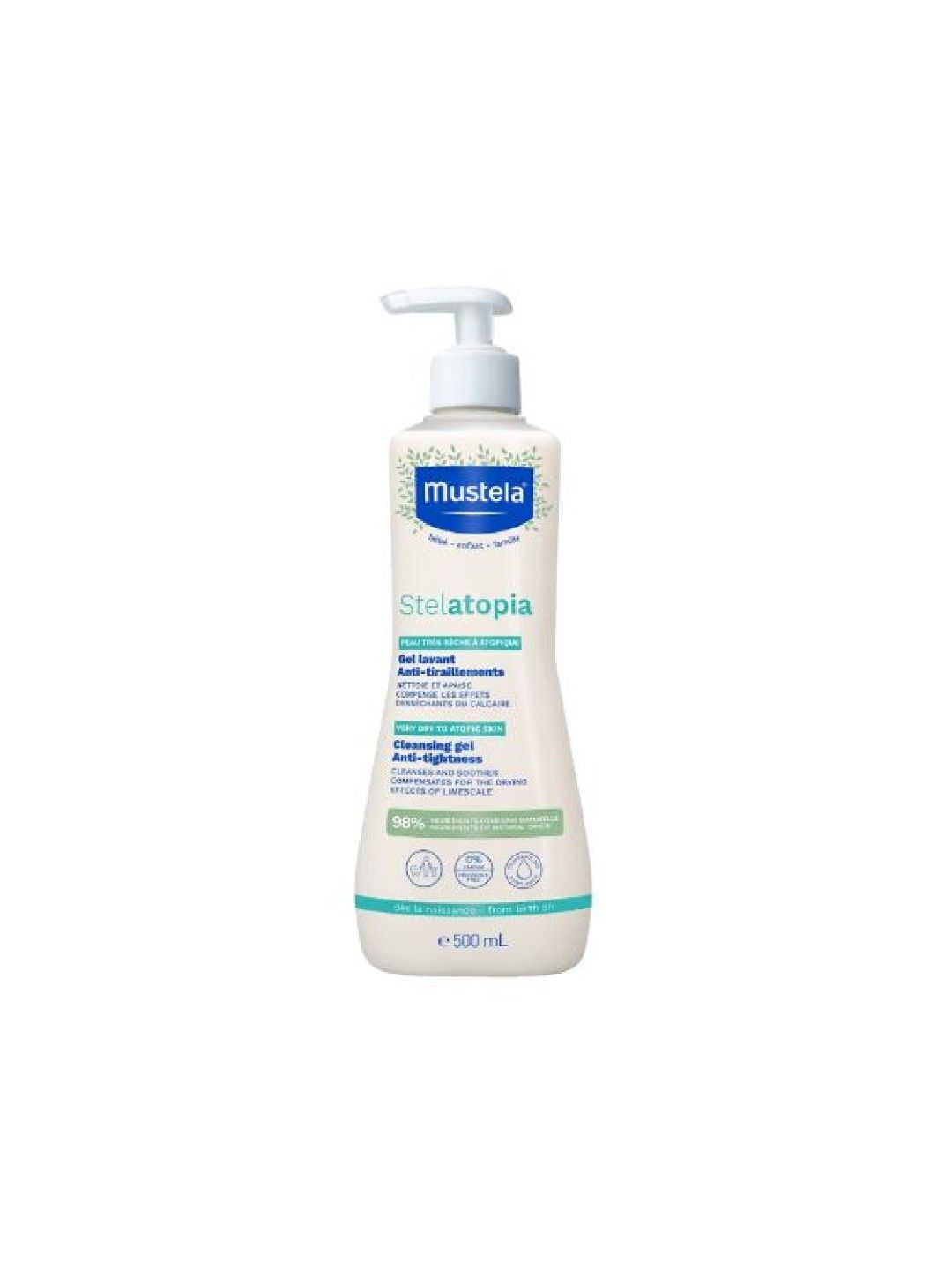 Mustela Stelatopia Cleansing Gel (500ml) (No Color- Image 1)