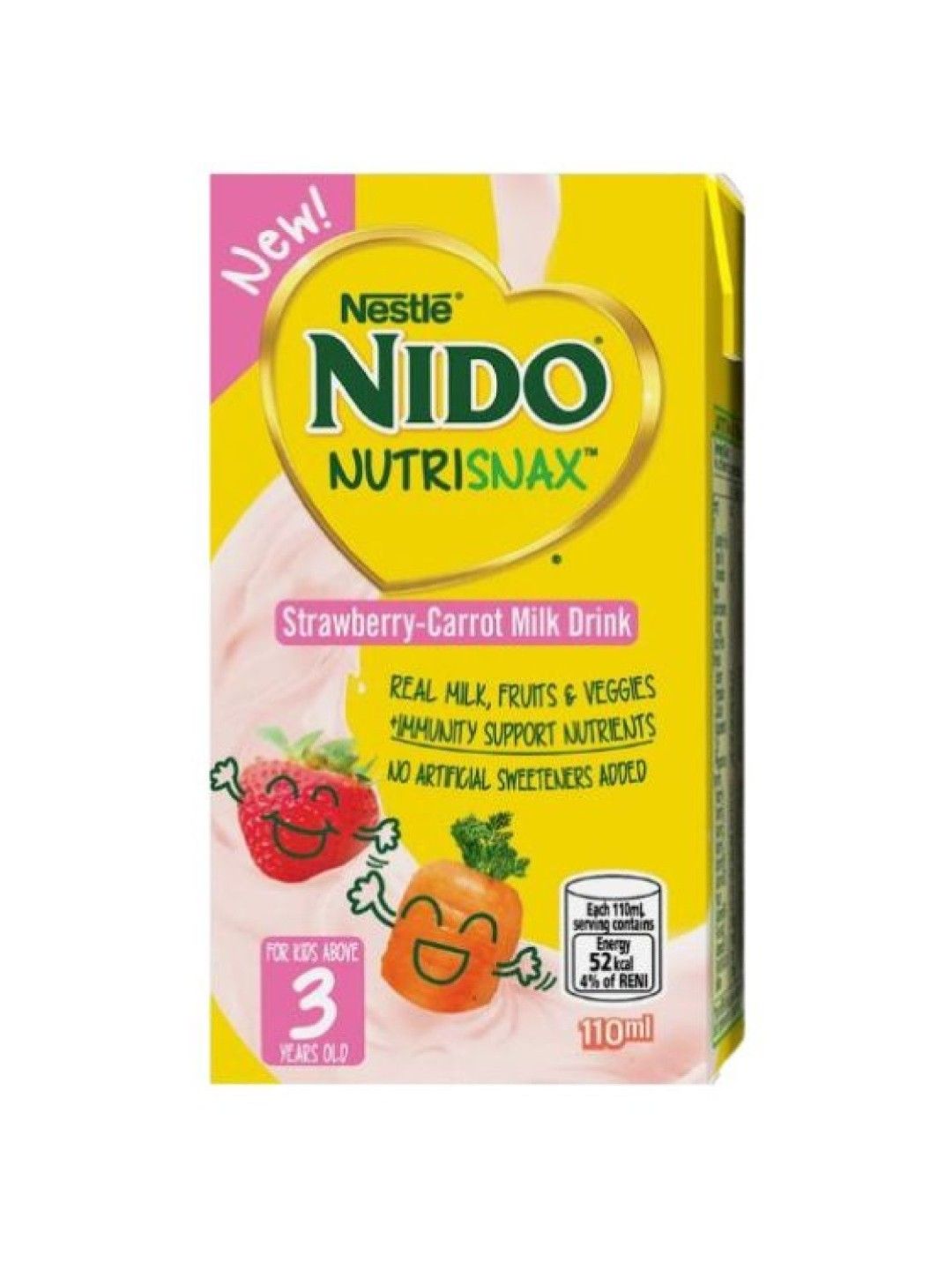 Nido NutriSnax Strawberry and Carrot (110ml) [Expiry: Feb 2025]