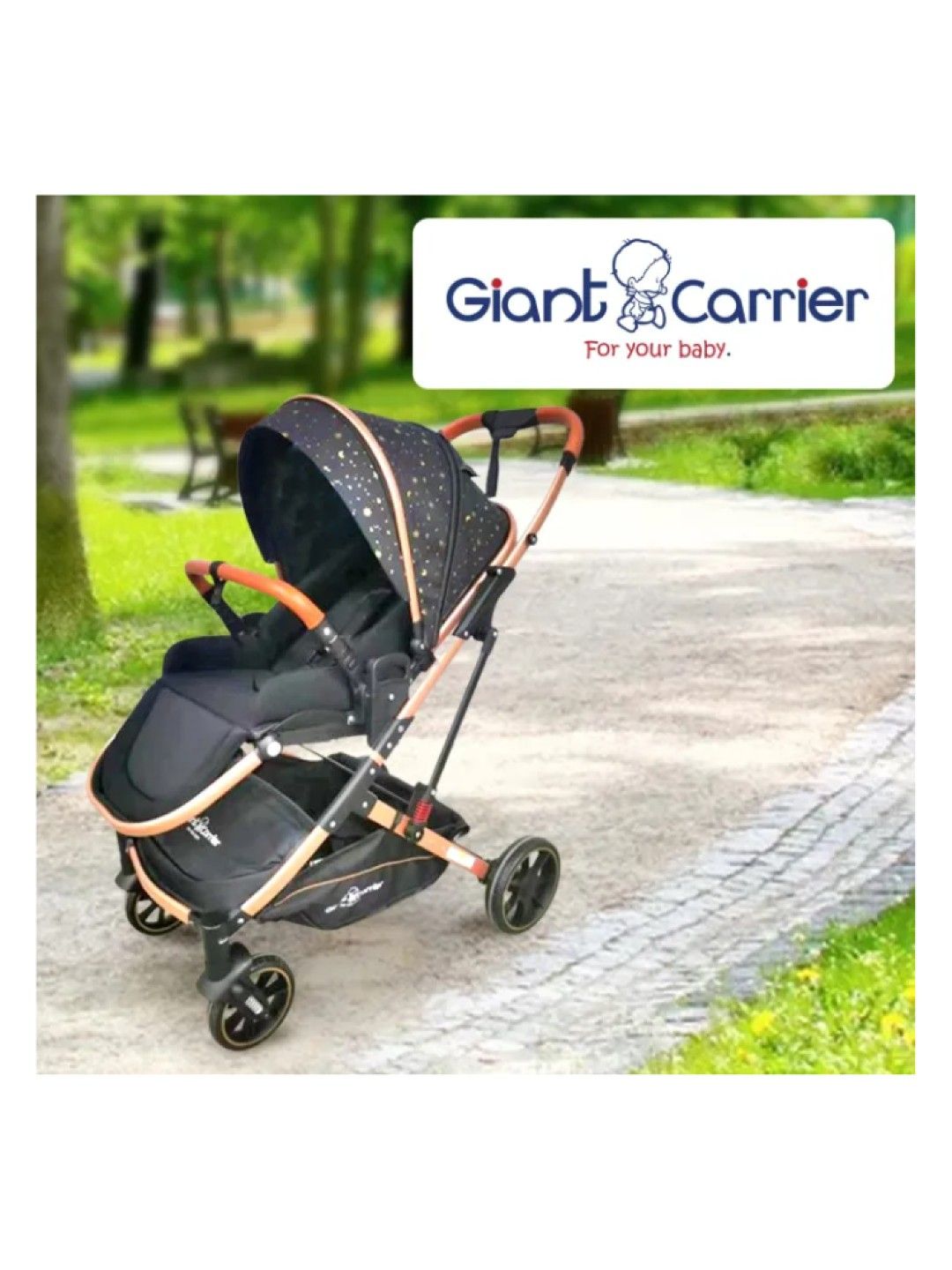 Giant Carrier Stroller Erin - Black/Gold (No Color- Image 4)
