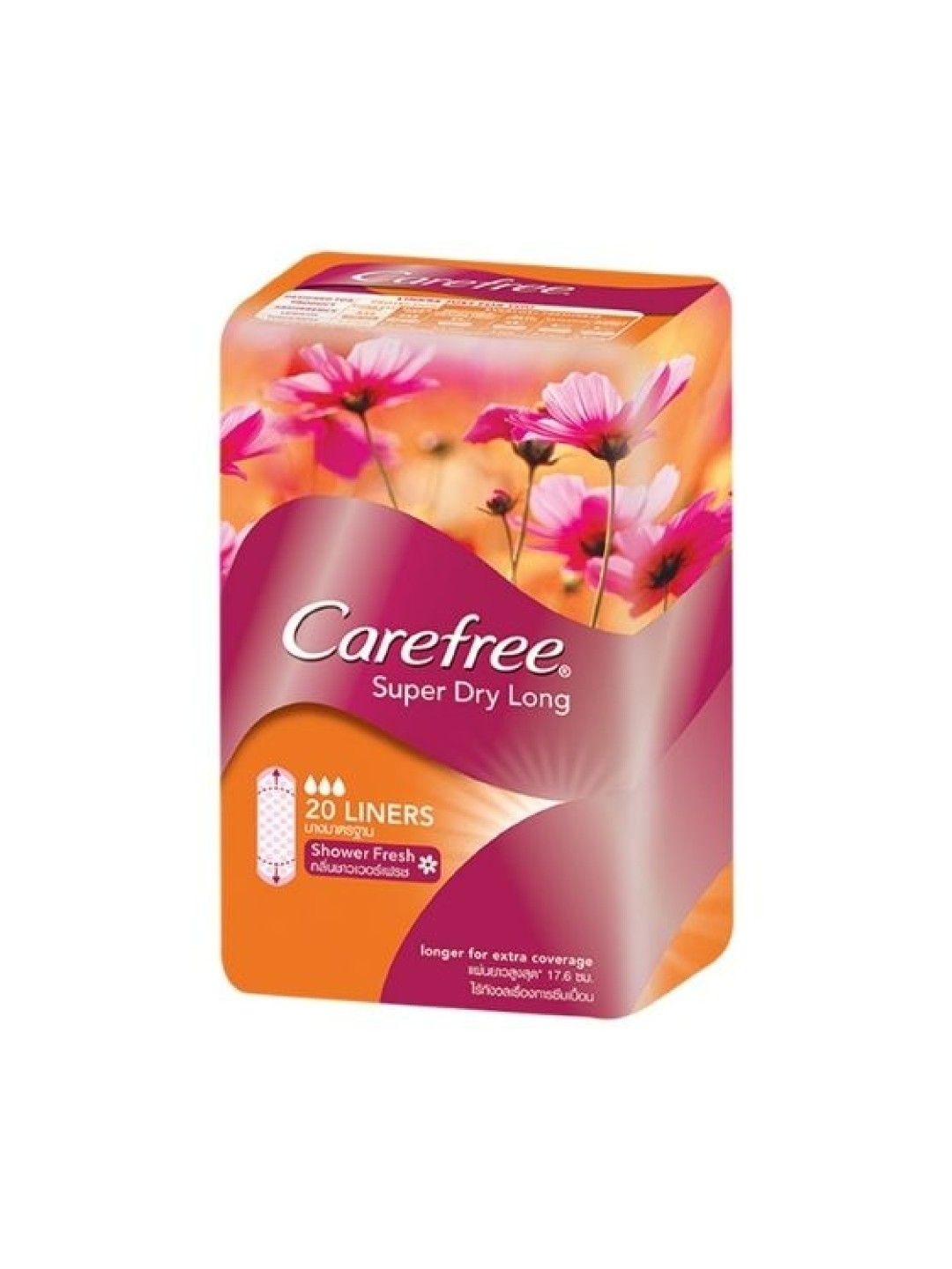 Carefree Super Dry Longs Panty Liners (20s) (No Color- Image 2)