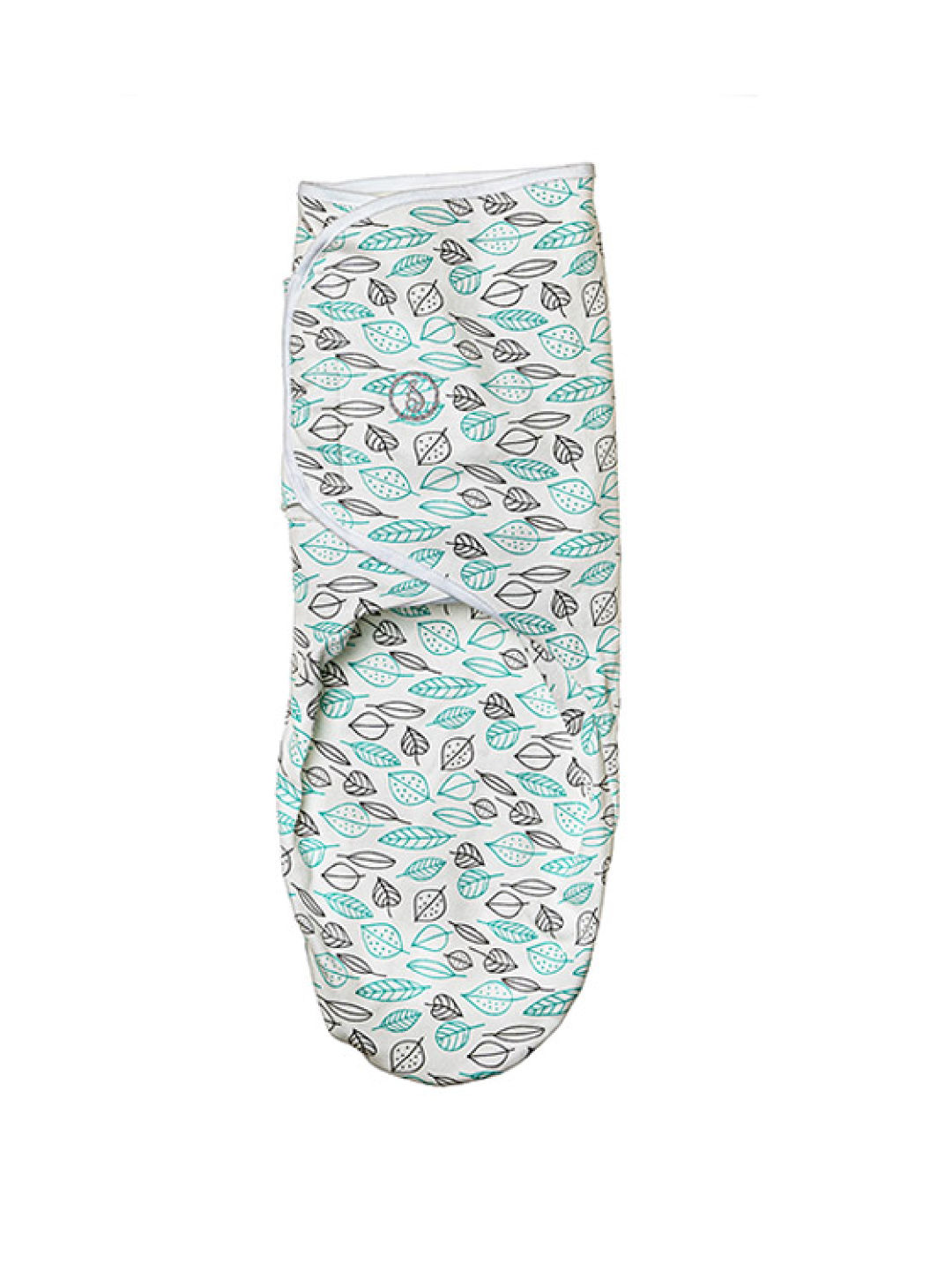 Swaddies PH Infant Velcro Swaddle Wrap (Leaves) (Green- Image 1)