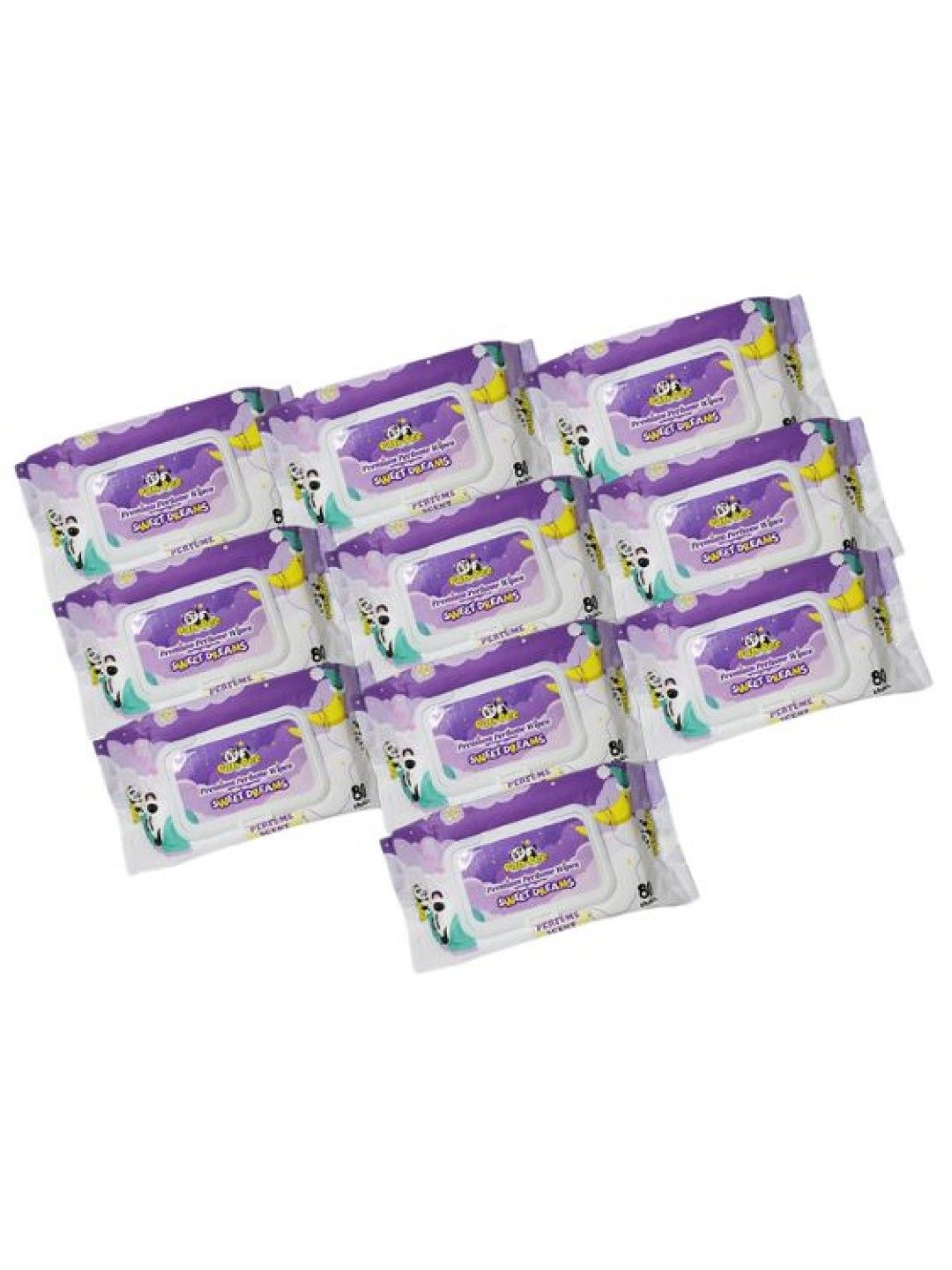 PanPee Premium Perfume Wipes - Sweet Dreams (80s) - 10 Pack (No Color- Image 1)