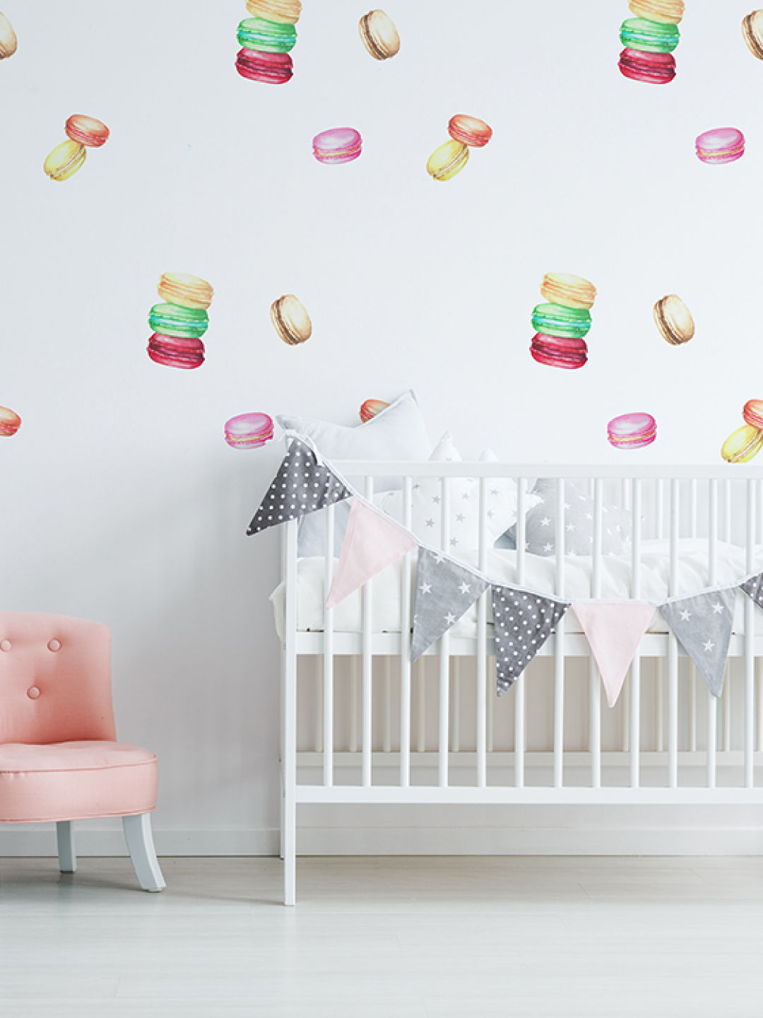 Baboo Basix Sweet Macarons Peel and Stick DIY Wall Decals (No Color- Image 2)