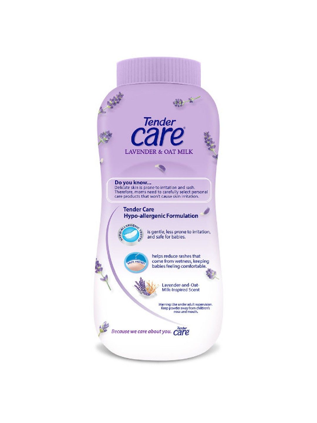 Tender Care Lavender & Oat Milk Hypo-Allergenic Baby Powder (200g) (No Color- Image 2)