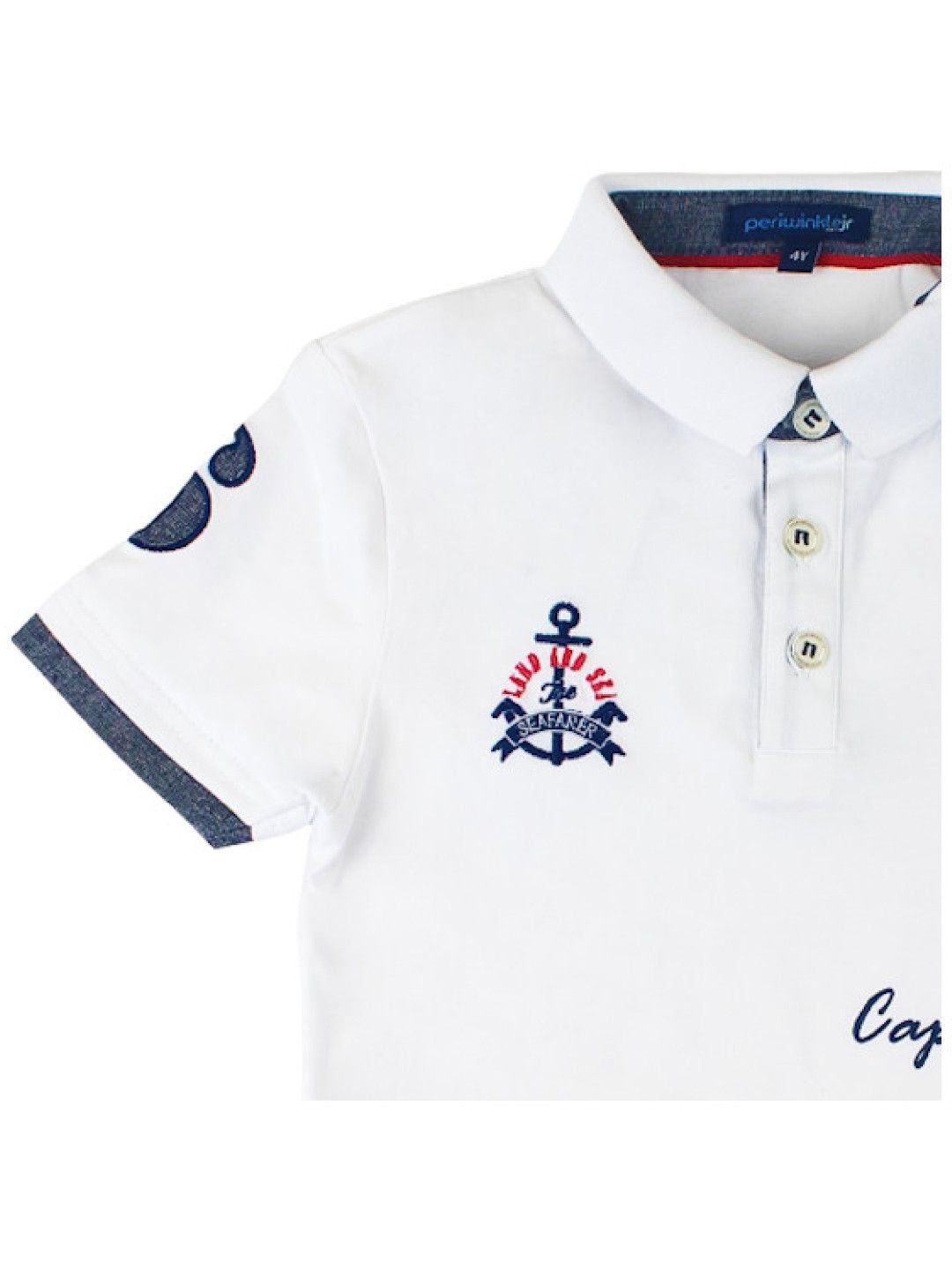 Periwinkle Elmo Polo Shirt (White- Image 4)