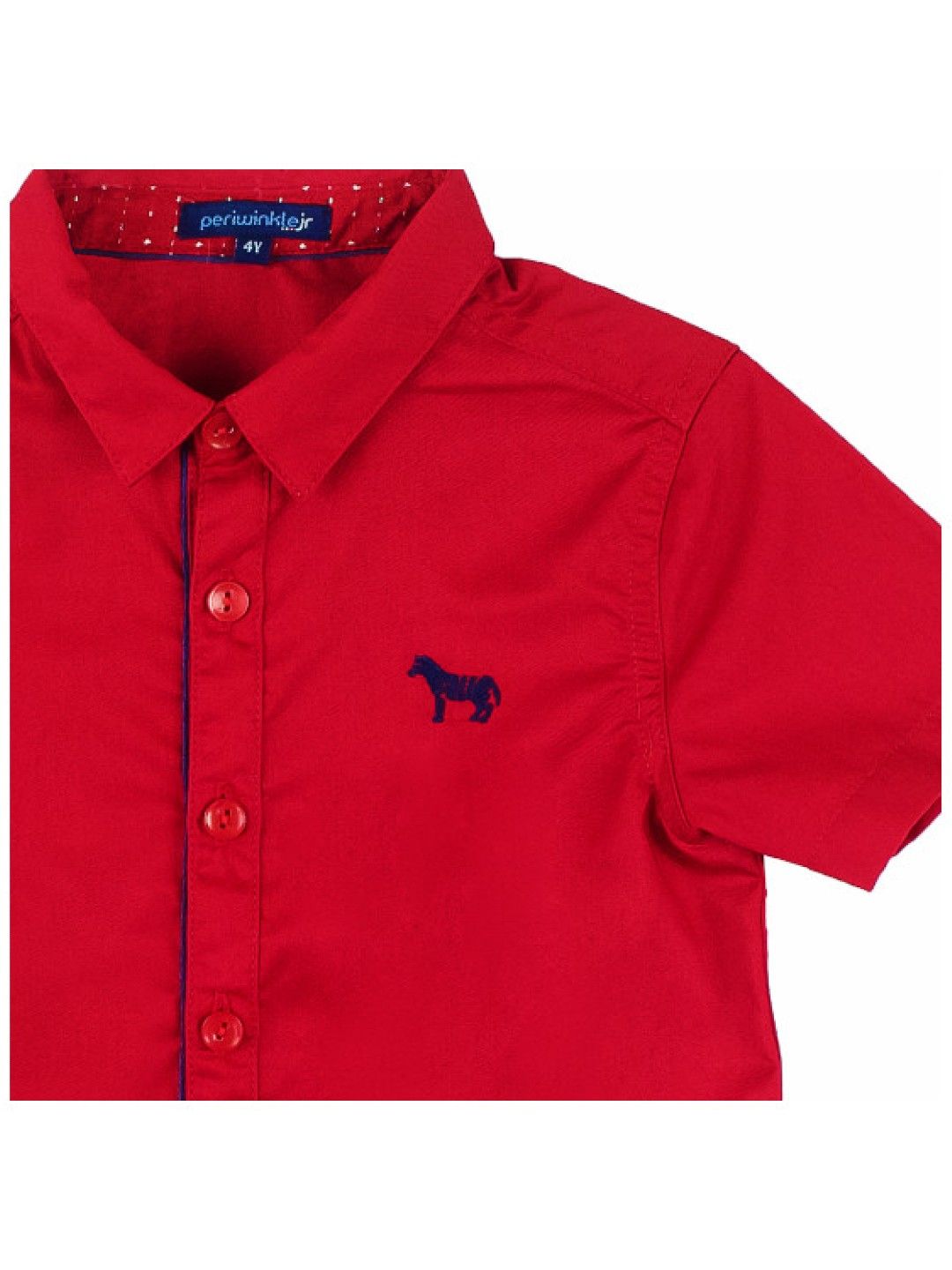 Periwinkle Howard Short Sleeve Polo (Red- Image 3)