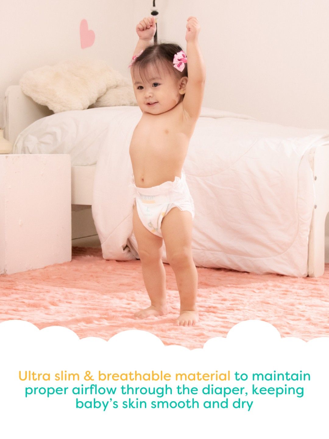 bean Cloud Fit Diapers Small (30s) (Pack of 1- Image 3)