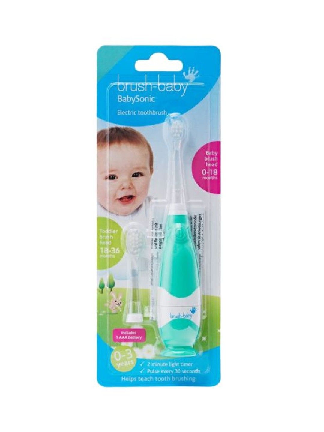 Brush-baby Babysonic Electric Toothbrush (Teal- Image 2)