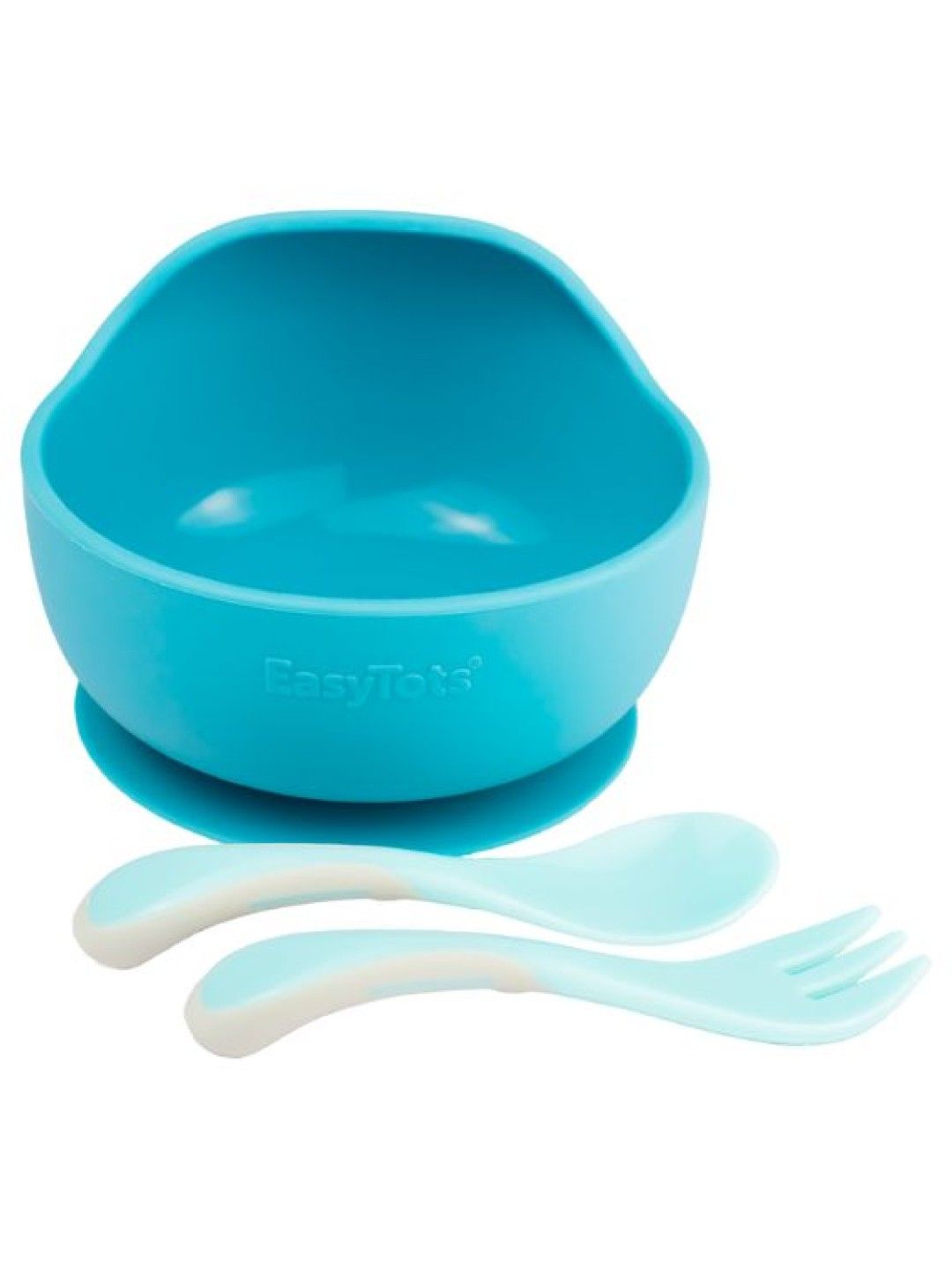 EasyTots Suction Bowl with Raised Edge (Teal- Image 2)