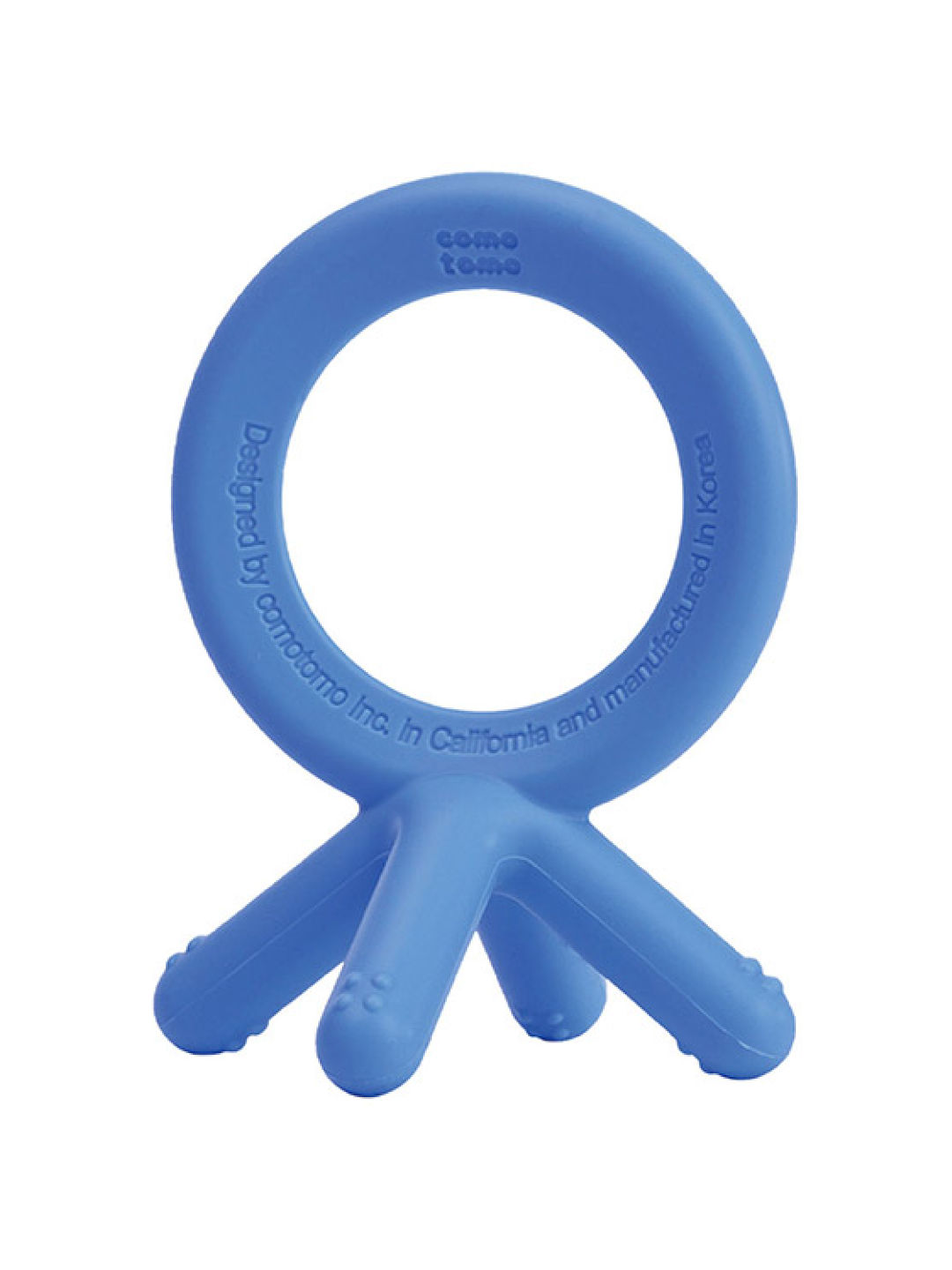 Comotomo Silicone Teether (Blue- Image 1)