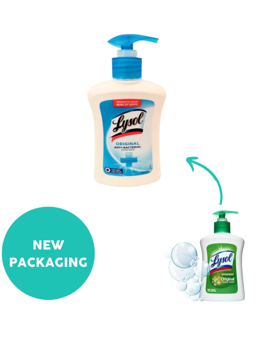 Lysol Antibacterial Hand Soap Original (225ml) (No Color- Image 3)