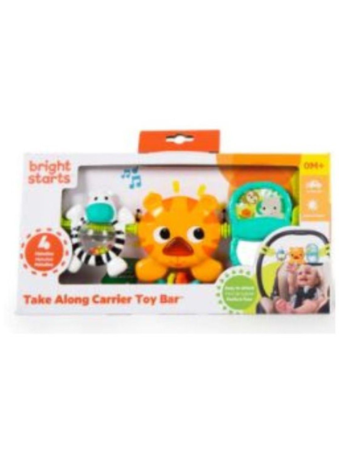 Bright Starts Take Along Carrier Toy Bar Assorted (Tiger- Image 2)