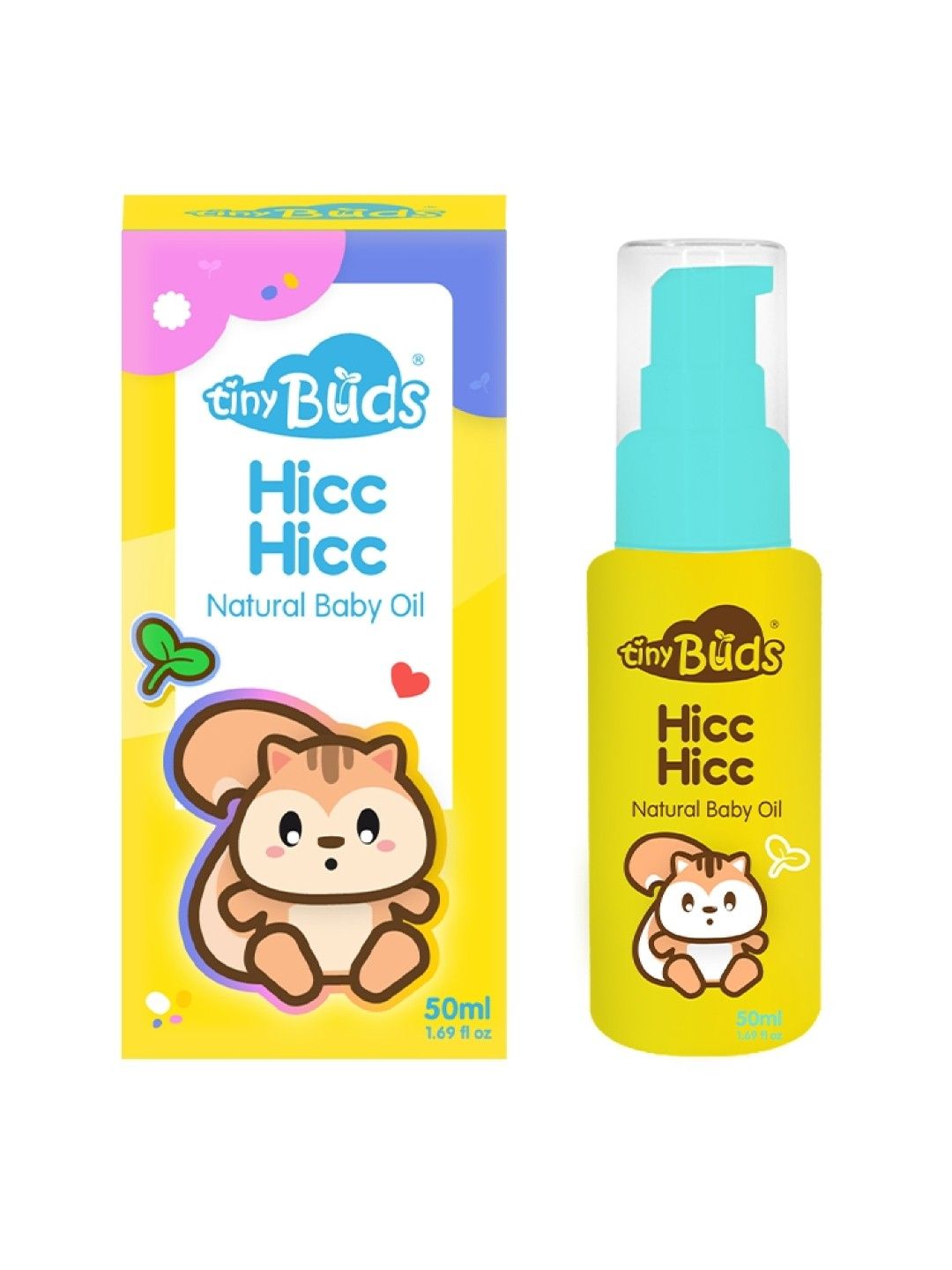 Tiny Buds Tiny Buds Hicc Hicc Natural Baby Oil 50ML (No Color- Image 1)
